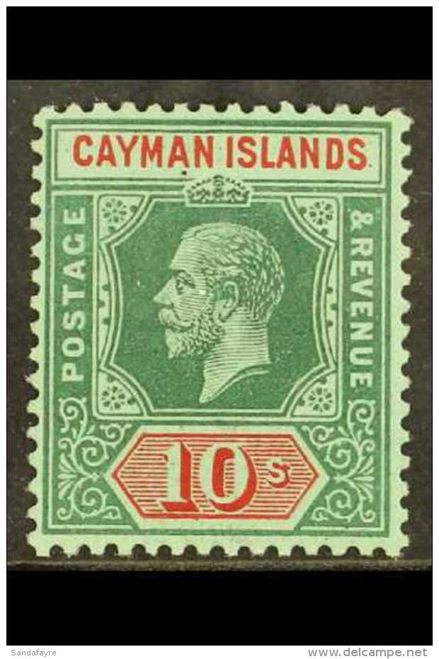 1912-20  10s Deep Green &amp; Red On Green, SG 52, Very Fine Mint, Fresh. For More Images, Please Visit... - Caimán (Islas)