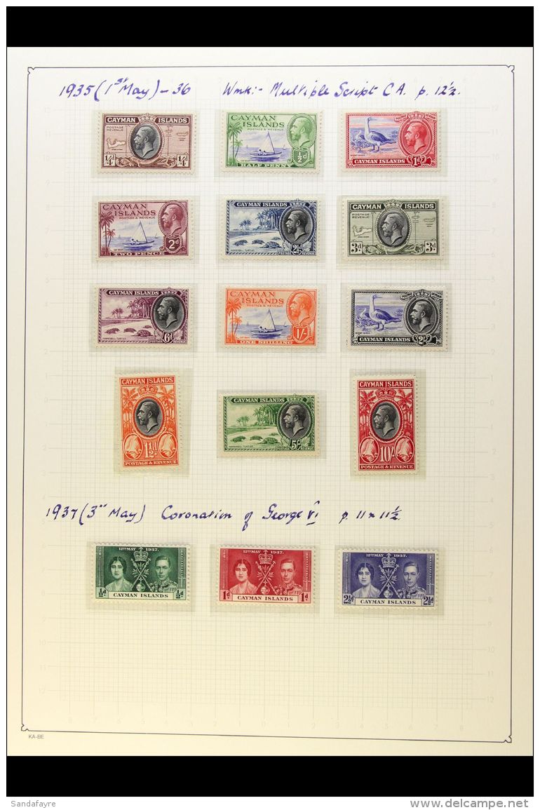 1900-1981 FINE MINT COLLECTION  Presented In Mounts On Album Pages. Includes 1900 QV &frac12;d And 1d, 1905 (Mult... - Kaimaninseln