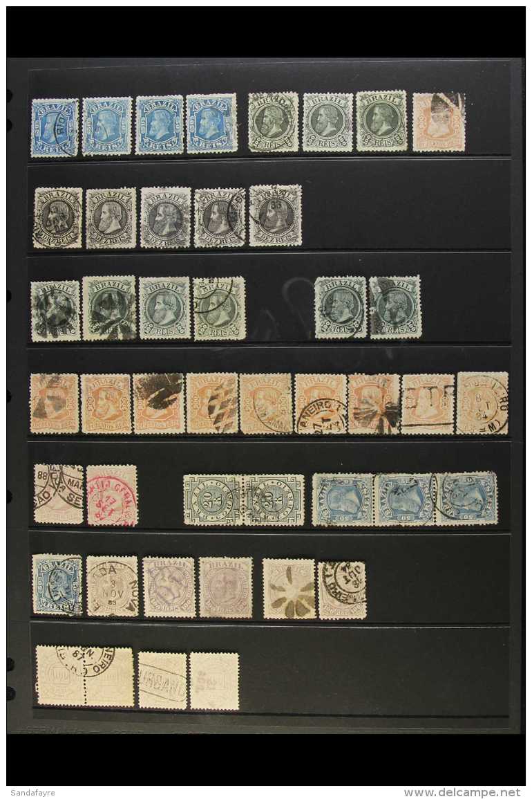 1881-88  USED ACCUMULATION - POSTMARK INTEREST - Incl. 1881 50r Blue X4, 100r Olive-green, 200r Pale Red-brown,... - Sonstige & Ohne Zuordnung