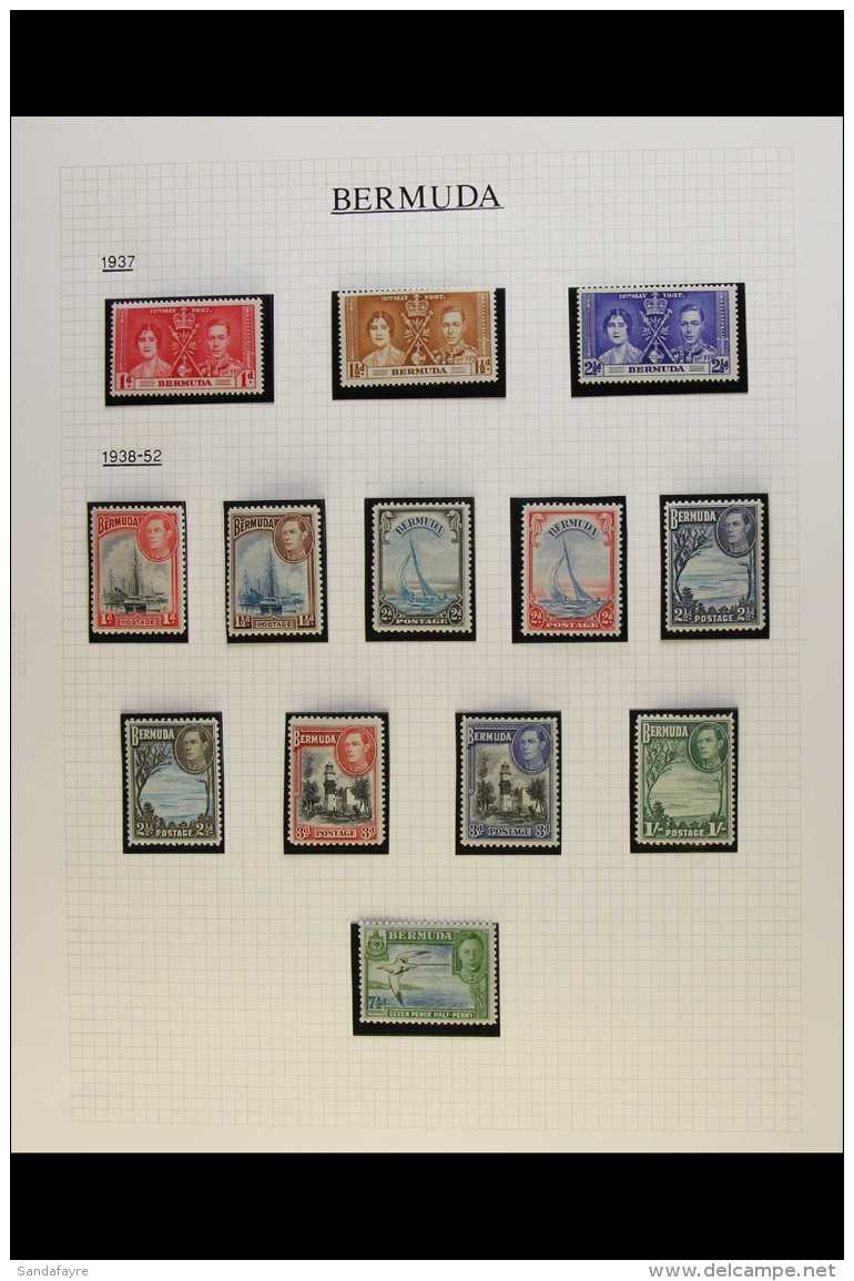 1937-52 KGVI MINT COLLECTION, CAT &pound;540+  Includes 1938-52 With All Values To The Large Key Plates Which... - Bermuda