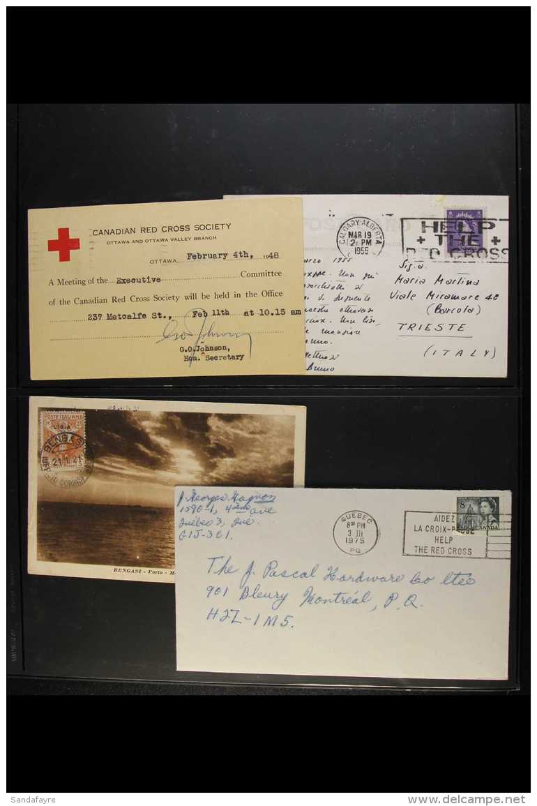 RED CROSS  Postal History Collection, Nice Lot Of Commercial Covers, Each With A Red Cross Theme, Whether It Be A... - Non Classificati