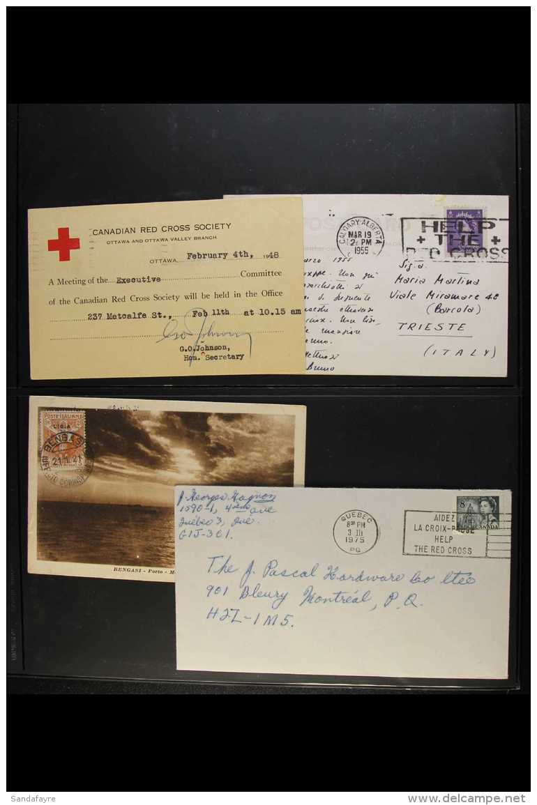 RED CROSS  Postal History Collection, Nice Lot Of Commercial Covers, Each With A Red Cross Theme, Whether It Be A... - Ohne Zuordnung