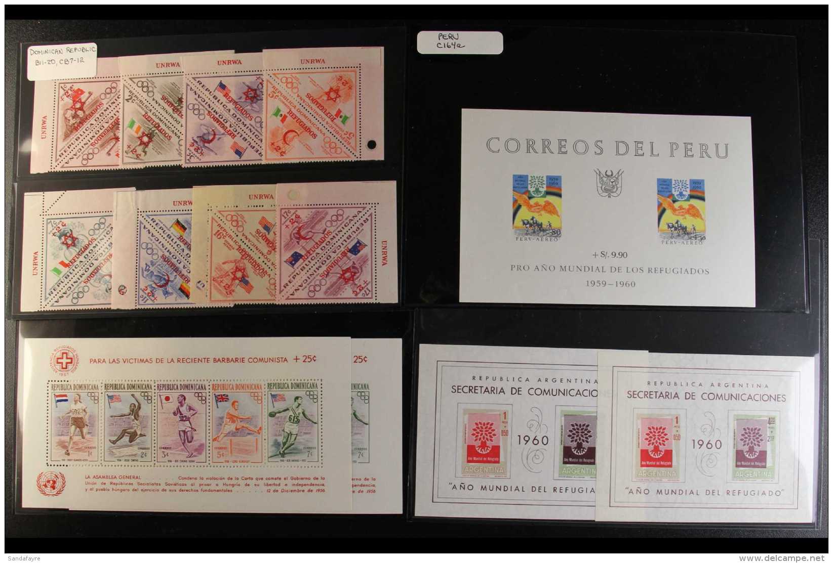 LATIN AMERICA NHM  1957-2007 Never Hinged Mint Sets And Miniature Sheets On Dealers Stock Cards With Selections... - Other & Unclassified