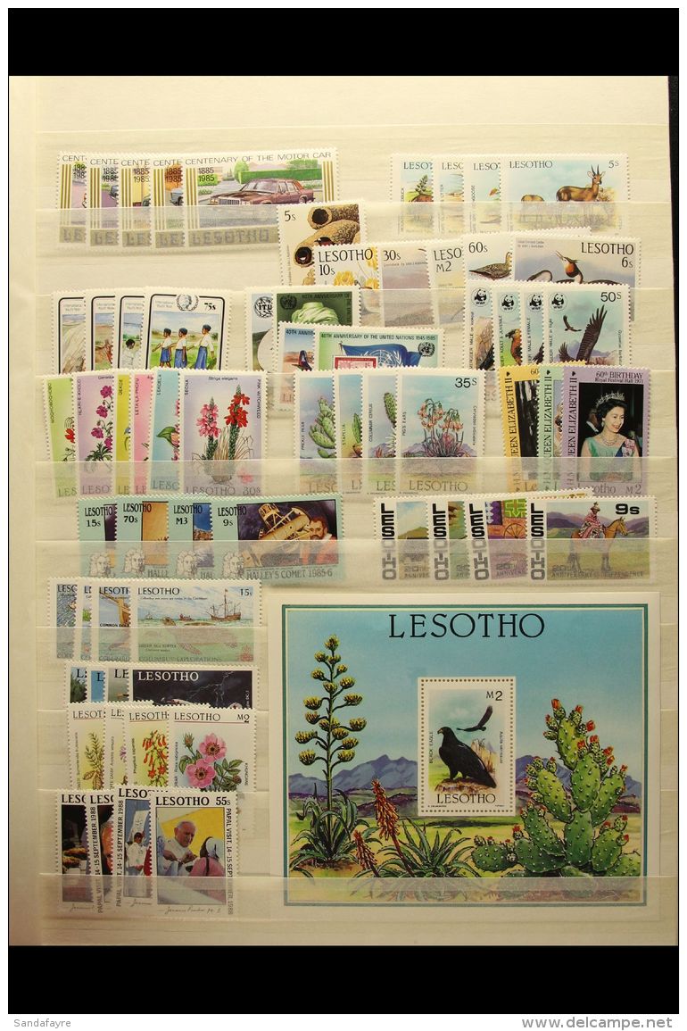 LESOTHO, LIBERIA, LIBYA  NEVER HINGED MINT SETS, A Collection In A Stock Book Of Sets Spanning The 1940's To... - Sonstige & Ohne Zuordnung