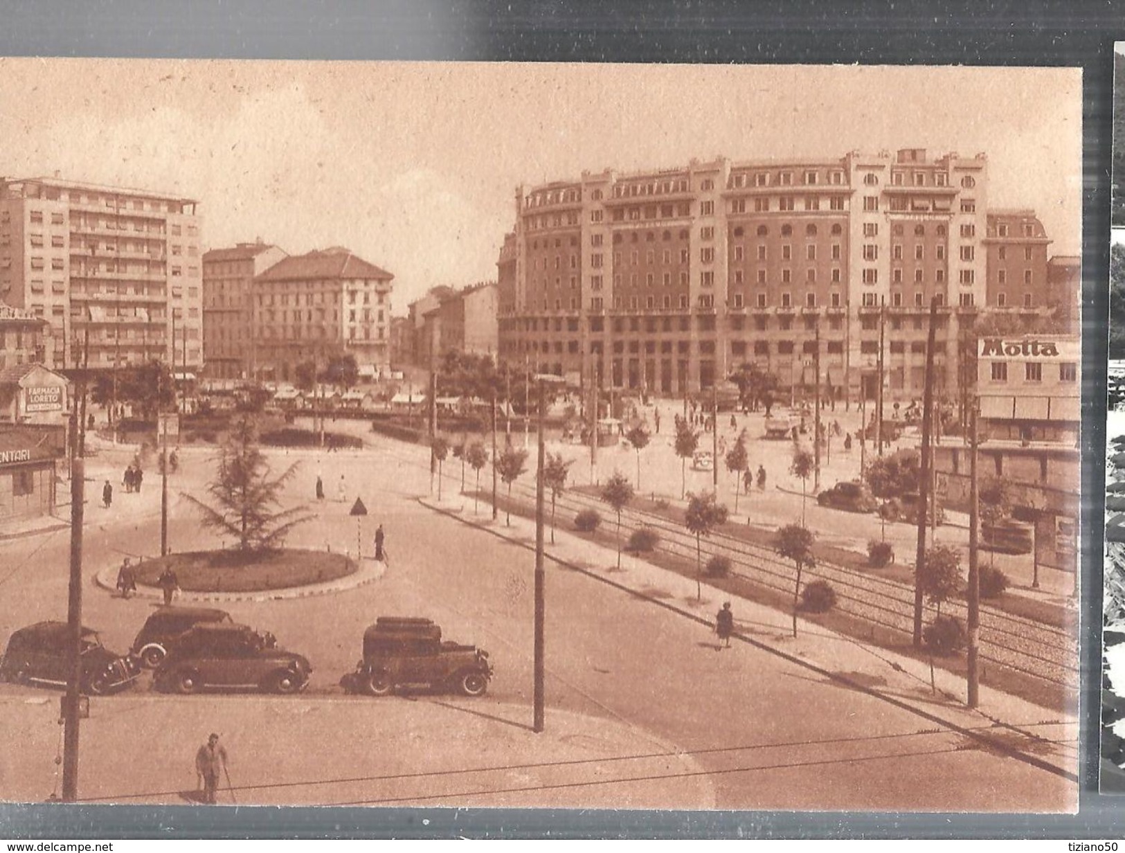 MILANO.PIAZZALE LORETO,PANORAMICA.VIAGGIATA-NO-FG-1945-456-T - Milano (Milan)