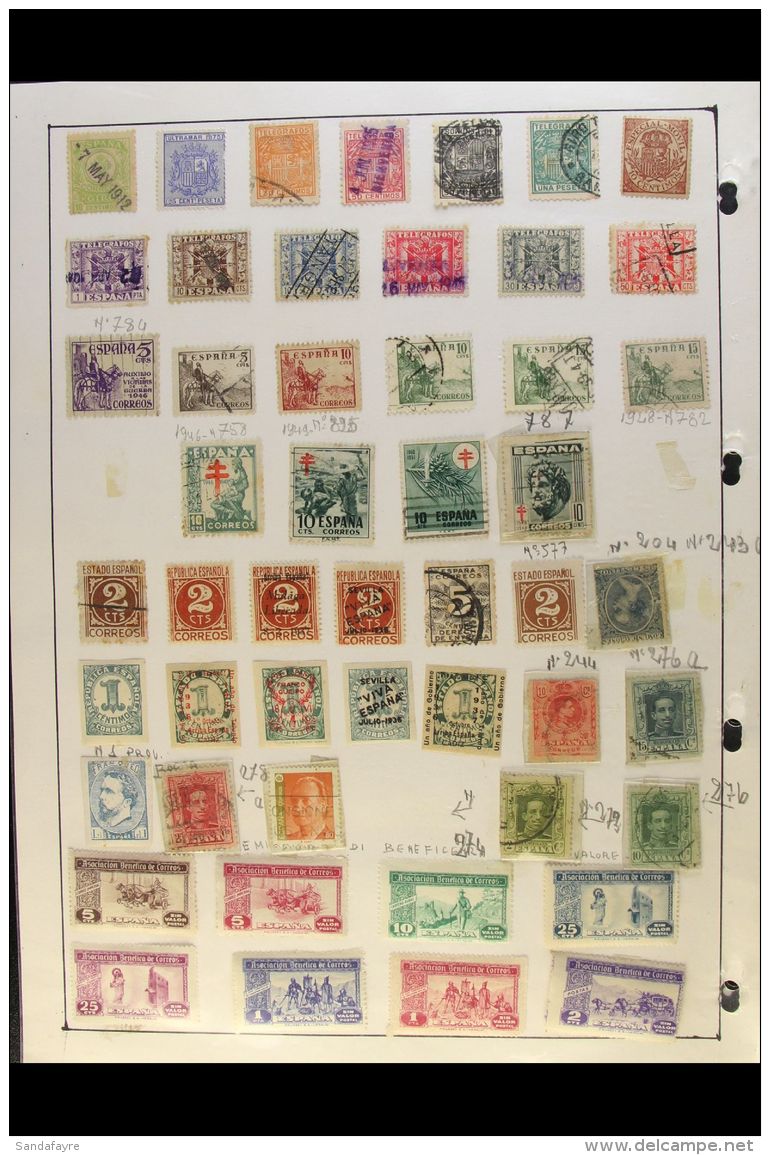 WESTERN EUROPEAN COUNTRIES COLLECTION.  Late 19th Century To 1990's Mint &amp; Used Stamps On A Thick Pile Of... - Otros & Sin Clasificación