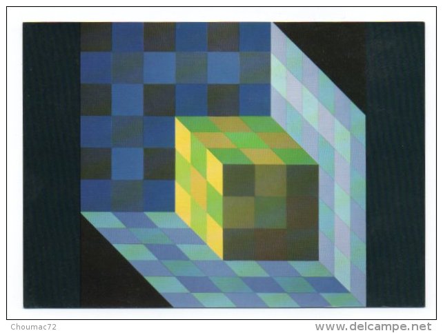 GF 003, Arts Plastiques Plasticien Victor Vasarely, Edition Du Griffon EG 1021, Tridim-C 1968 - Autres & Non Classés