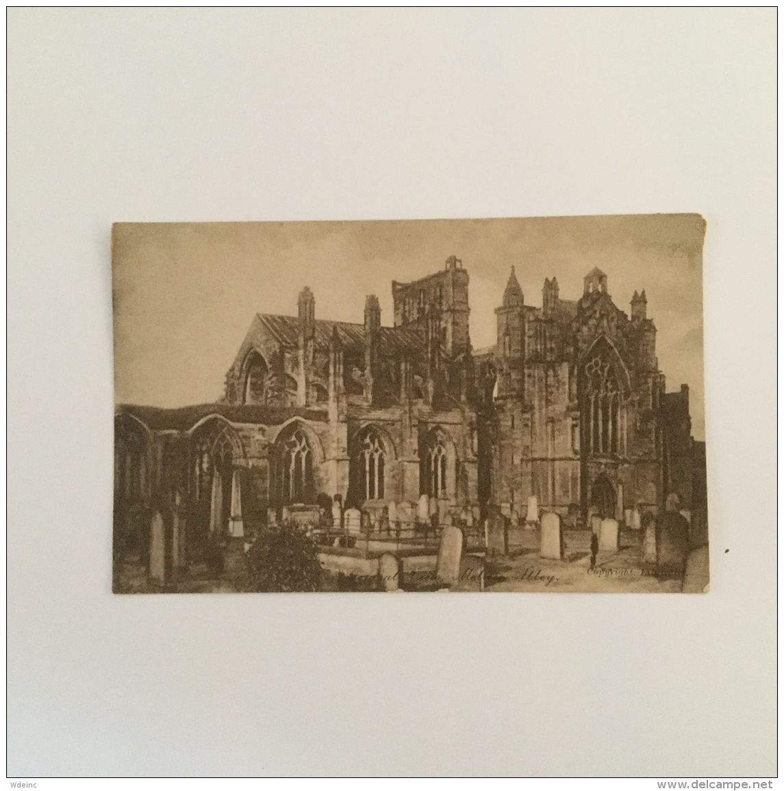 MELROSE  Abbey Sepiatone  Unused - Roxburghshire