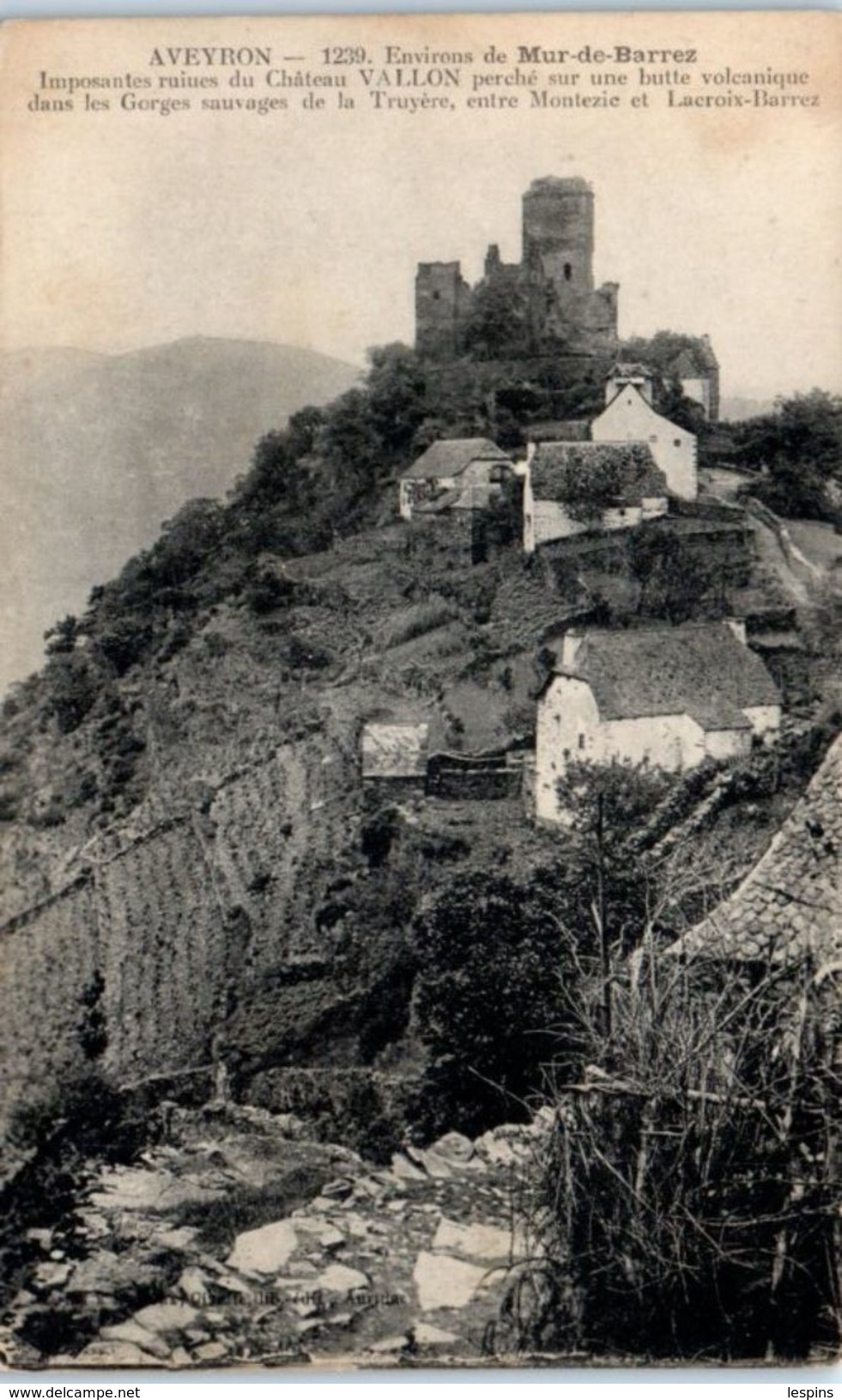 12 - Imposantes Ruines Du Château VALLON - Autres & Non Classés