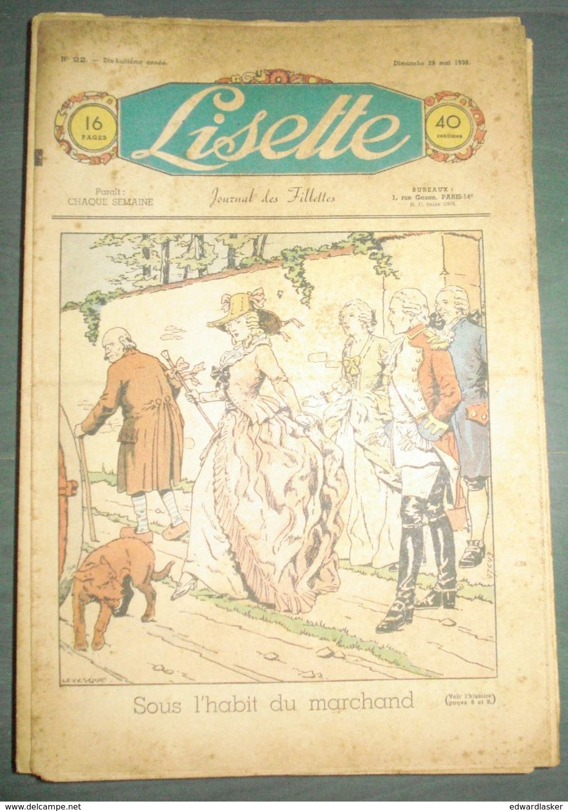 Lot De LISETTE - 49 N° Des Années 1938 à 1940 - Le RALLIC, Etc - Lisette