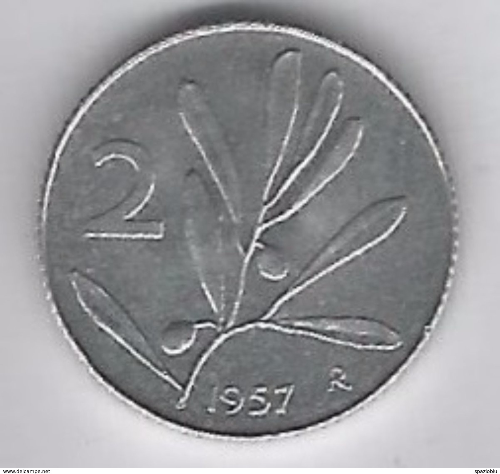 Repubblica Italiana - 2  Lire 1957 R - 2 Lire