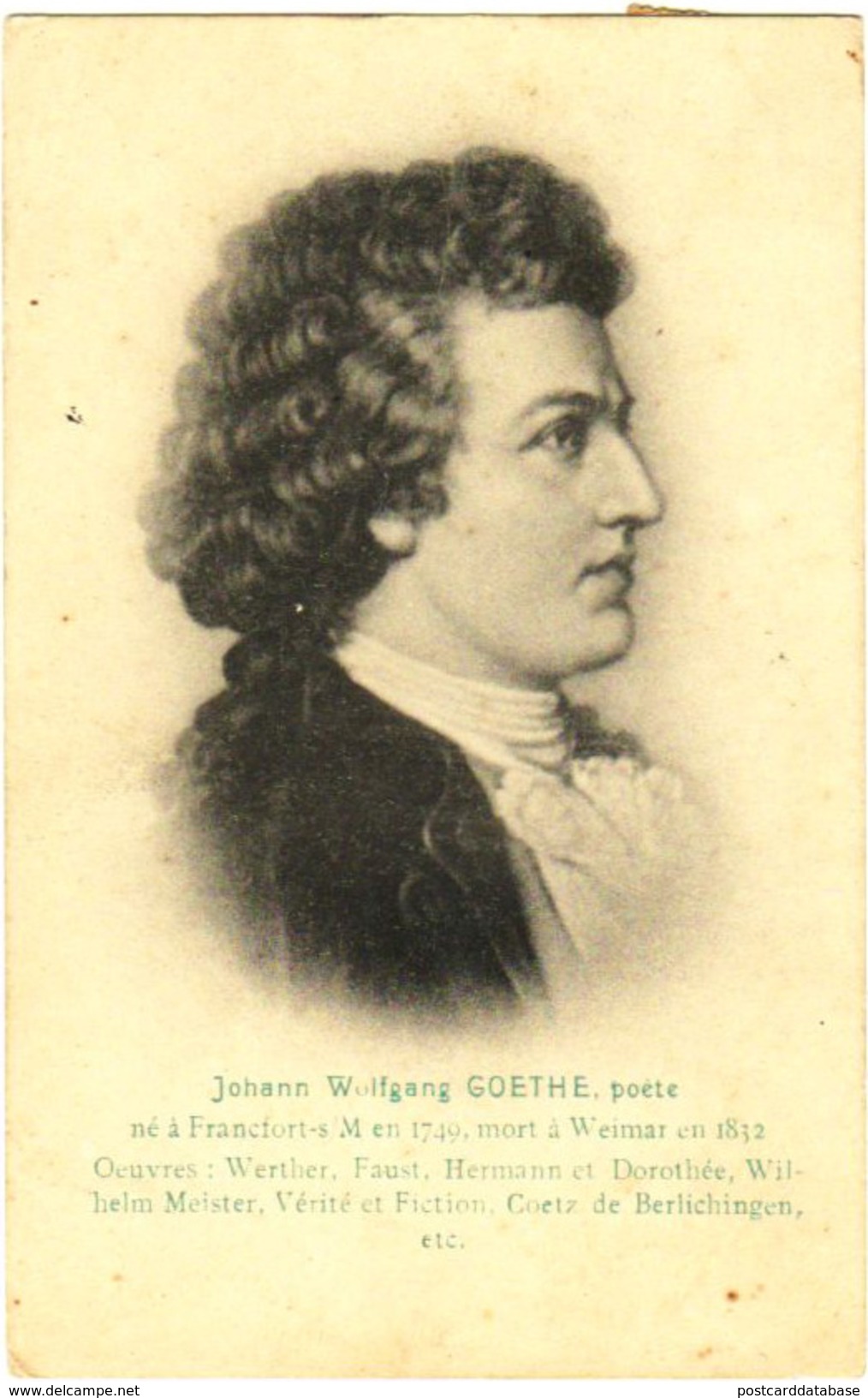 Johan Wolfgang Goethe, Poète - Otros & Sin Clasificación