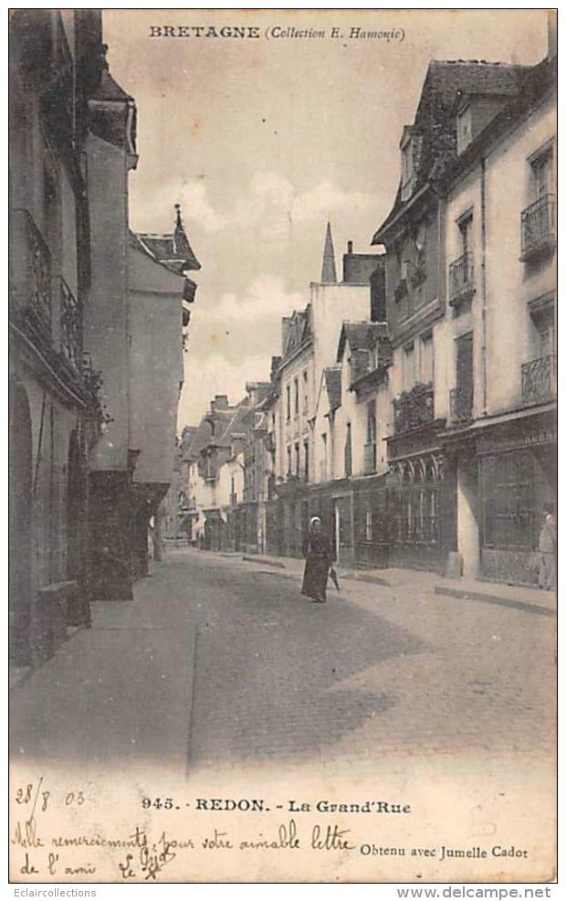 Redon     35                La Grand' Rue       (voir Scan) - Redon