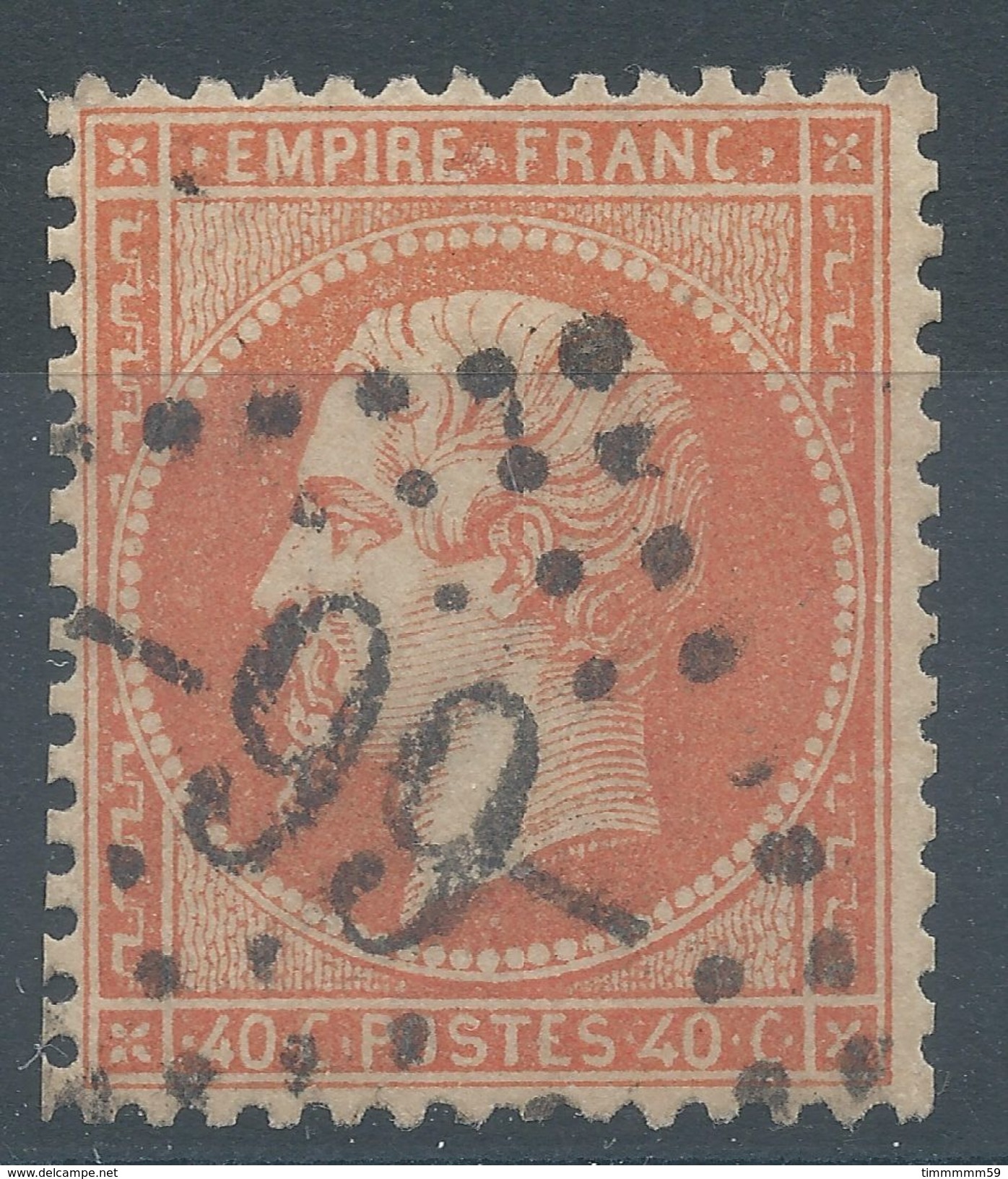 Lot N°36345  N°23, Oblit GC -66- Allones(47), Ind 12 Ou -99- ANGERS (47) - 1862 Napoleon III