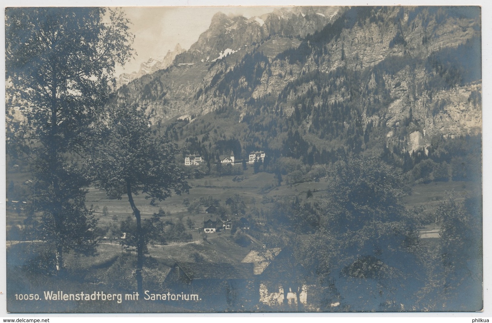 1918 - Walenstadtberg Mit Sanatorium - Gelaufen Nach Baden - Walenstadt