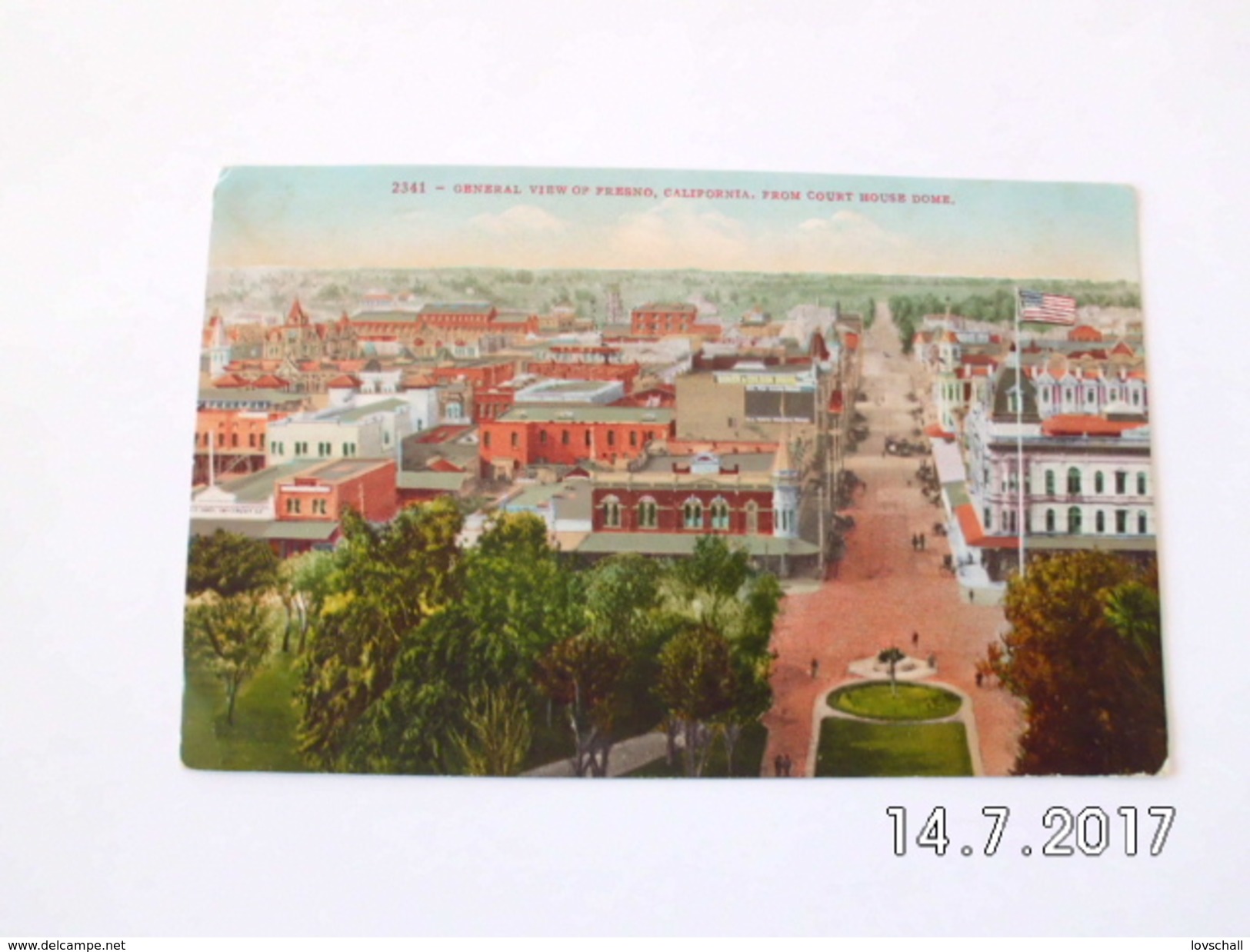 General View Of Fresno. FromCourt House Dome. (17 - 12 - 1914) - Fresno