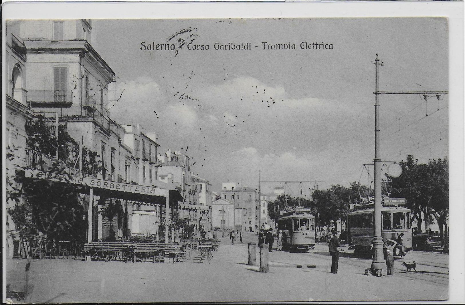 SALERNO : CORSO GARIBALDI - TRAMVIA ELETTRICA    (^)(^)(^) - Salerno