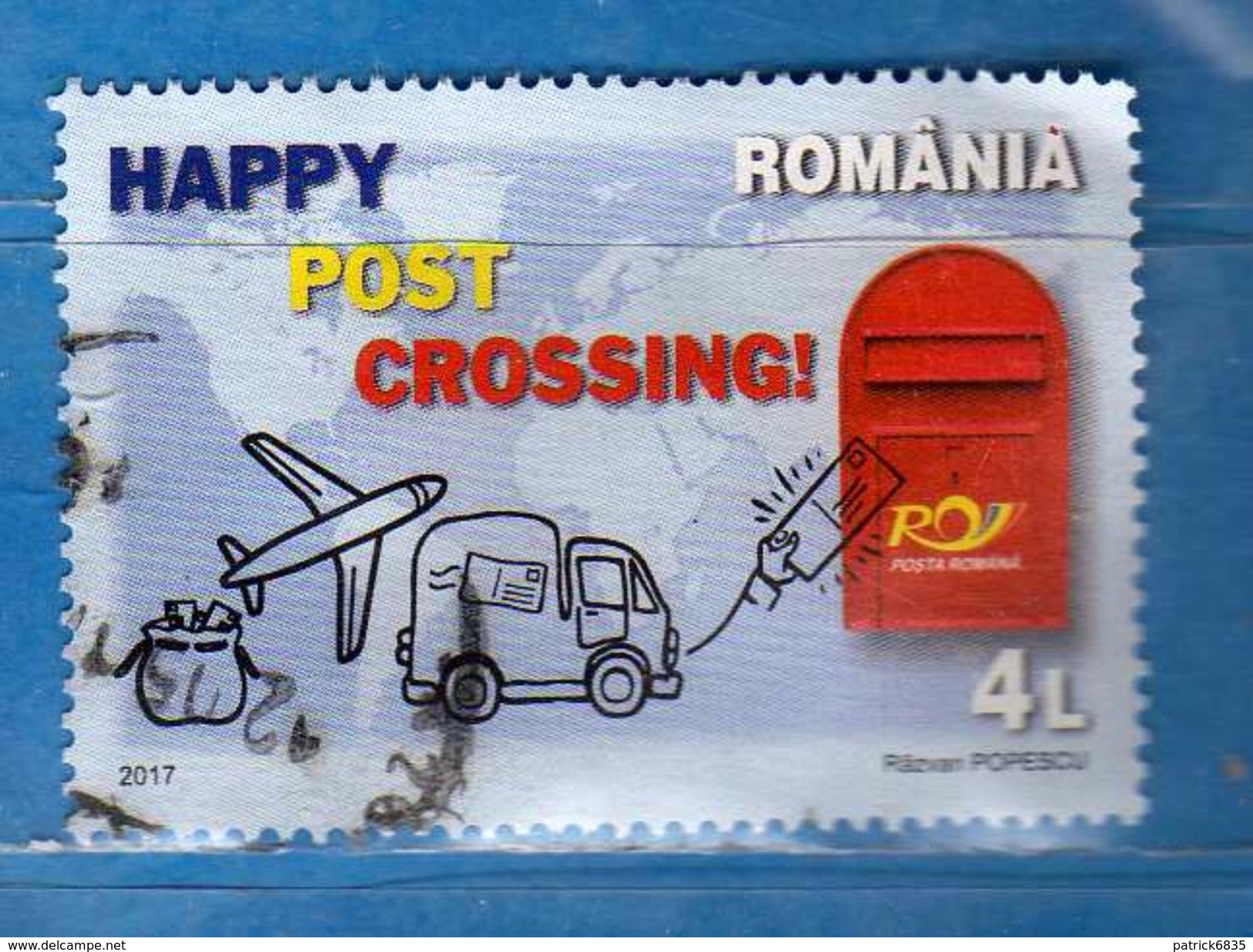 Romania - ° 2017 - HAPPY POST CROSSING. Used  Vedi Descrizione - Usati