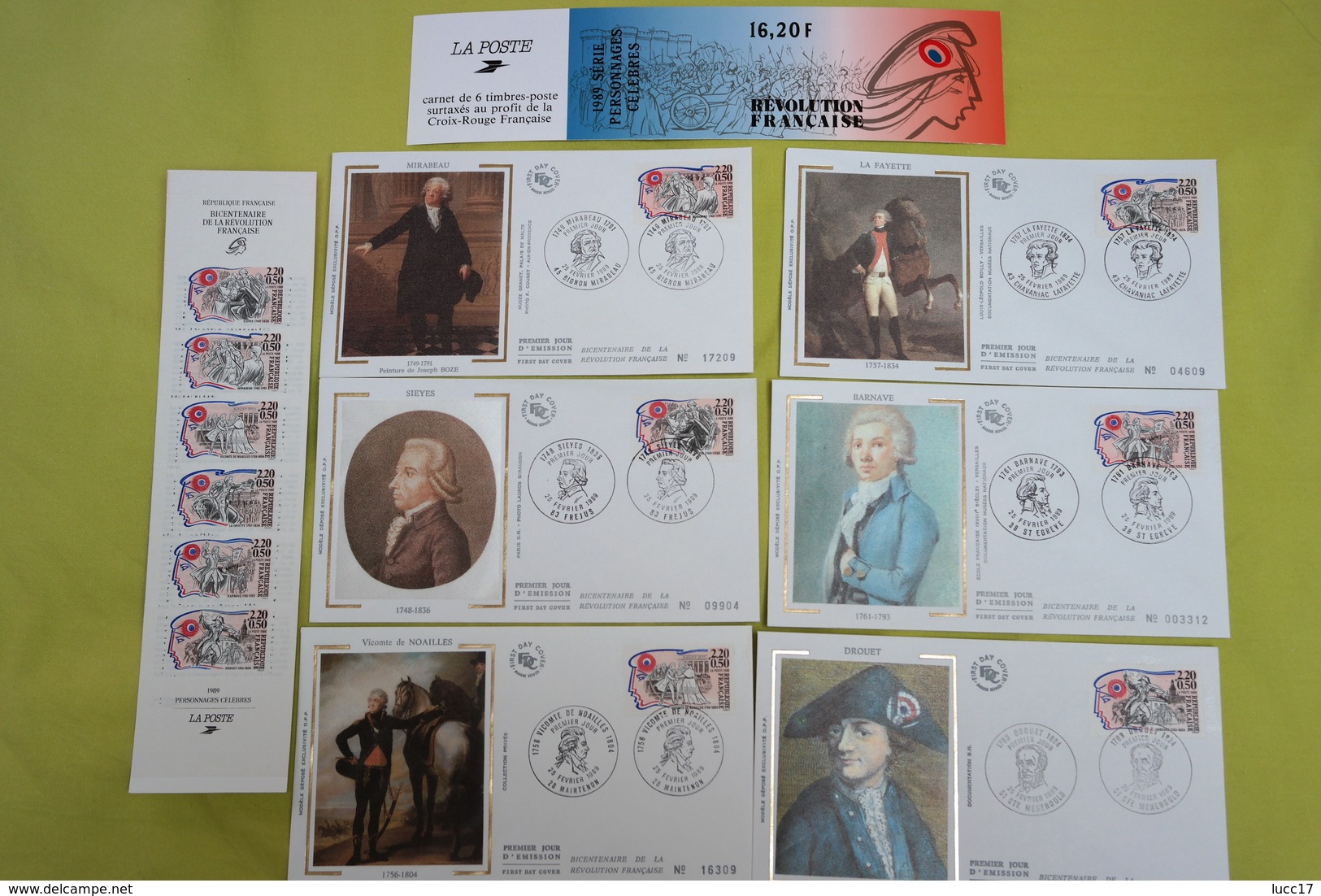 1989 Collection Carnet + FDC "Bicentenaire De La Révolution Française" - French Revolution