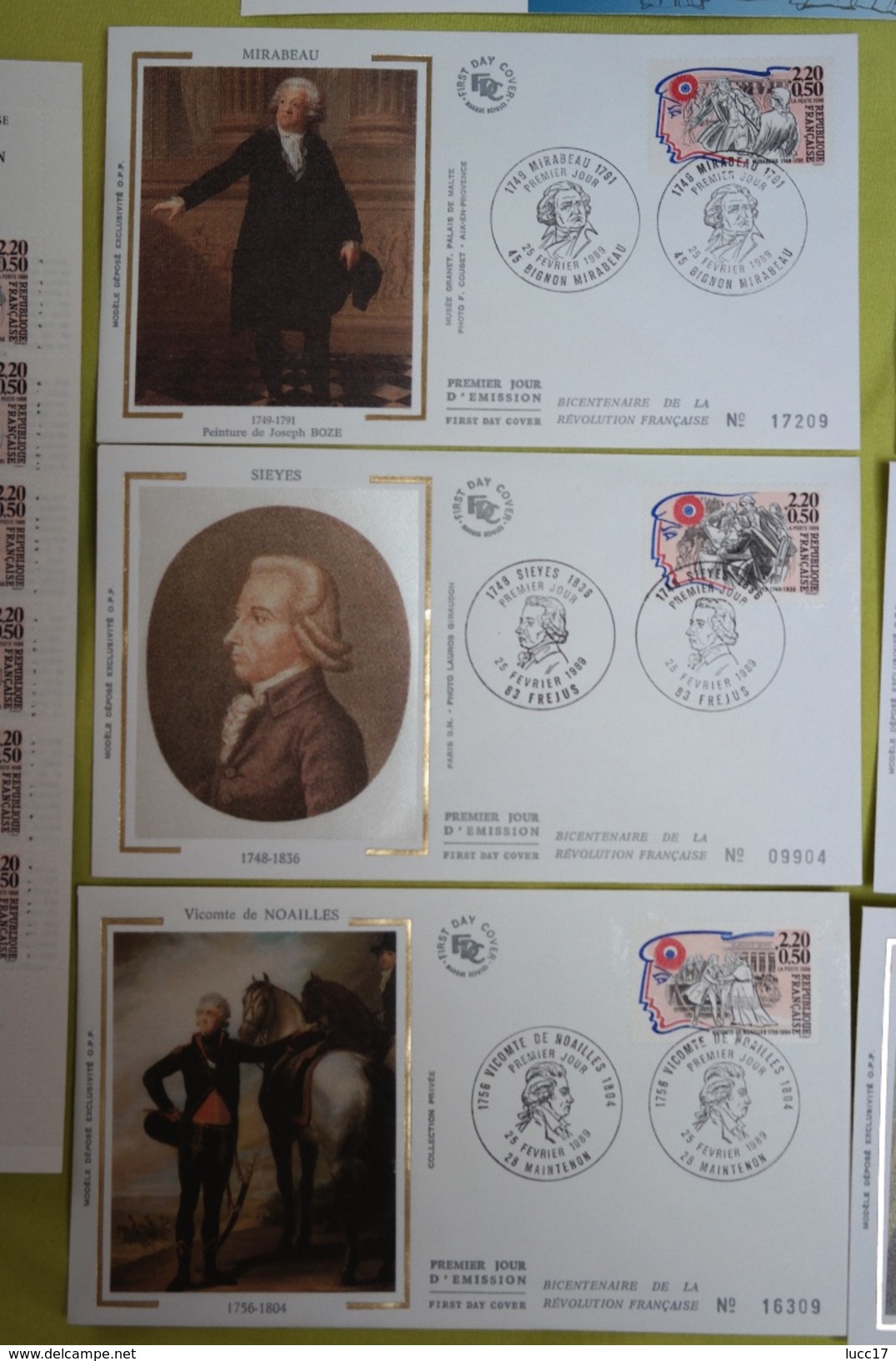 1989 Collection Carnet + FDC "Bicentenaire De La Révolution Française" - Revolución Francesa