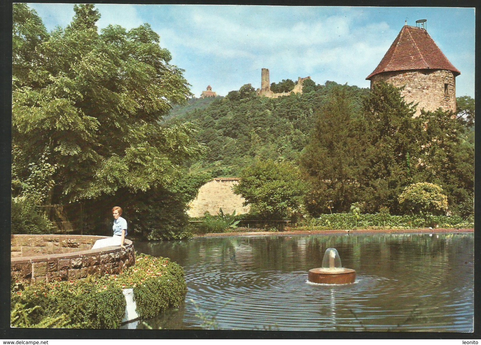 WEINHEIM Bergstrasse Wachenburg Windeck BLAUE HUT Schlossparkweiher 1976 - Weinheim