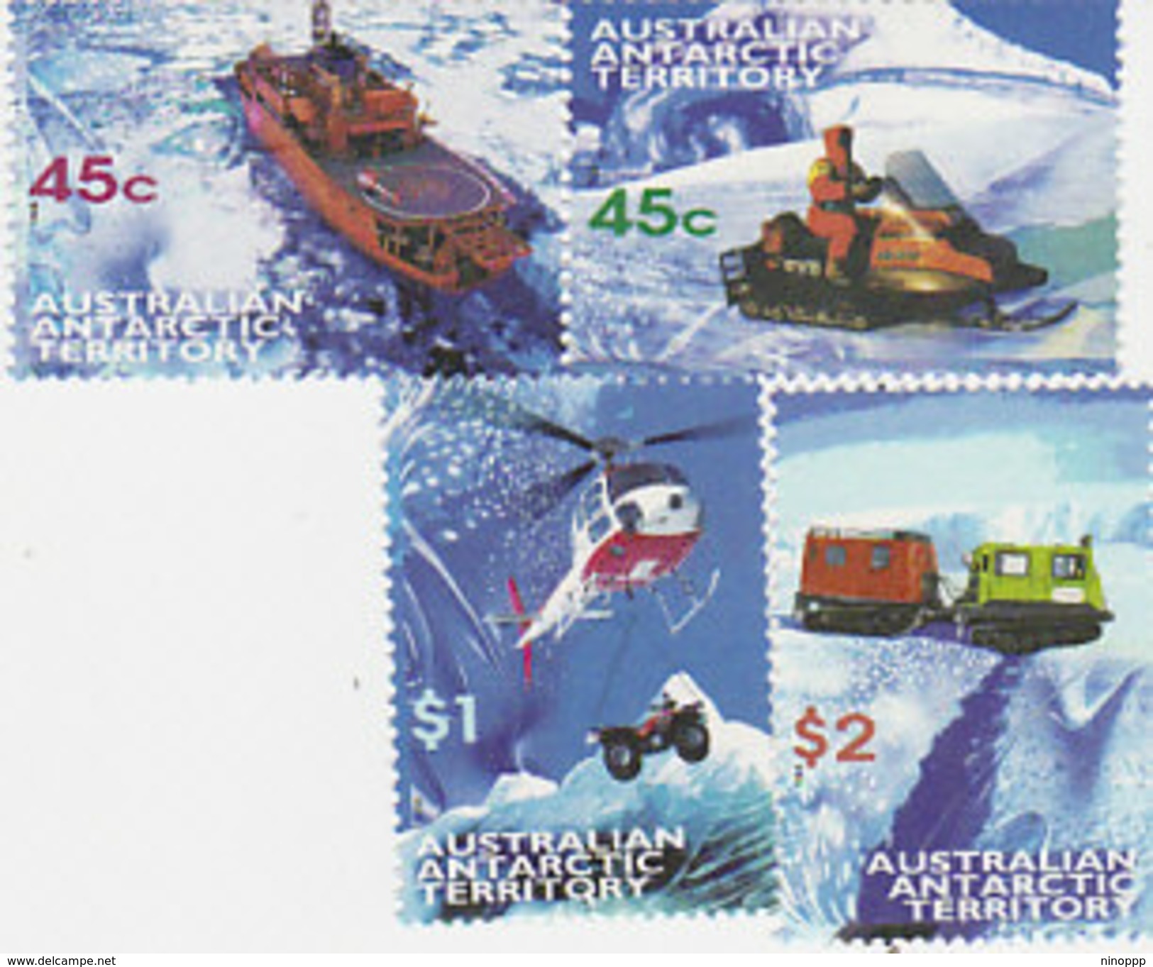 Australian Antarctic Territory  ASC 114-117 1998 Transport Set MNH - Unused Stamps