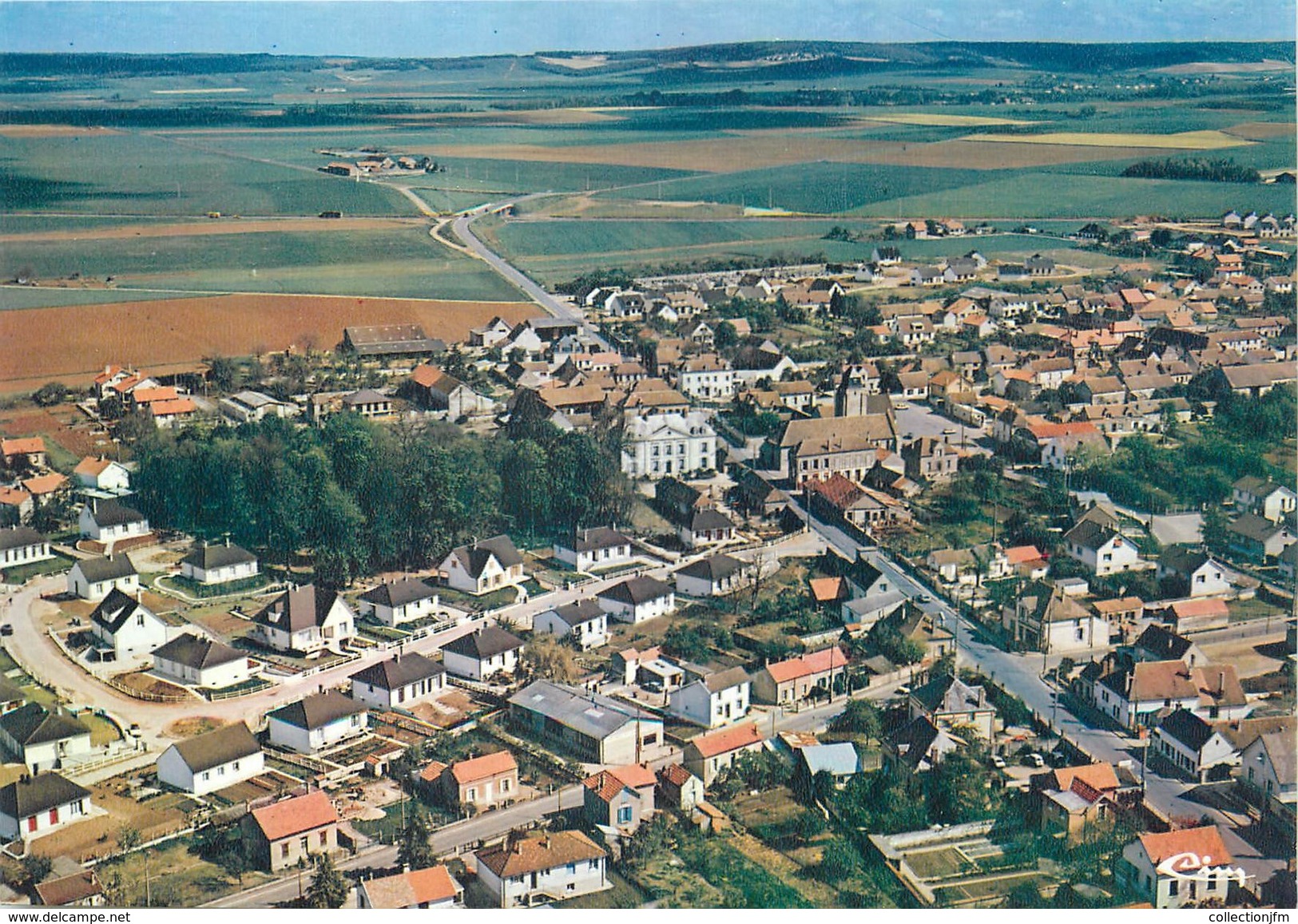 / CPSM FRANCE 89 "Saint Clément, Vue Générale Aérienne" - Saint Clement