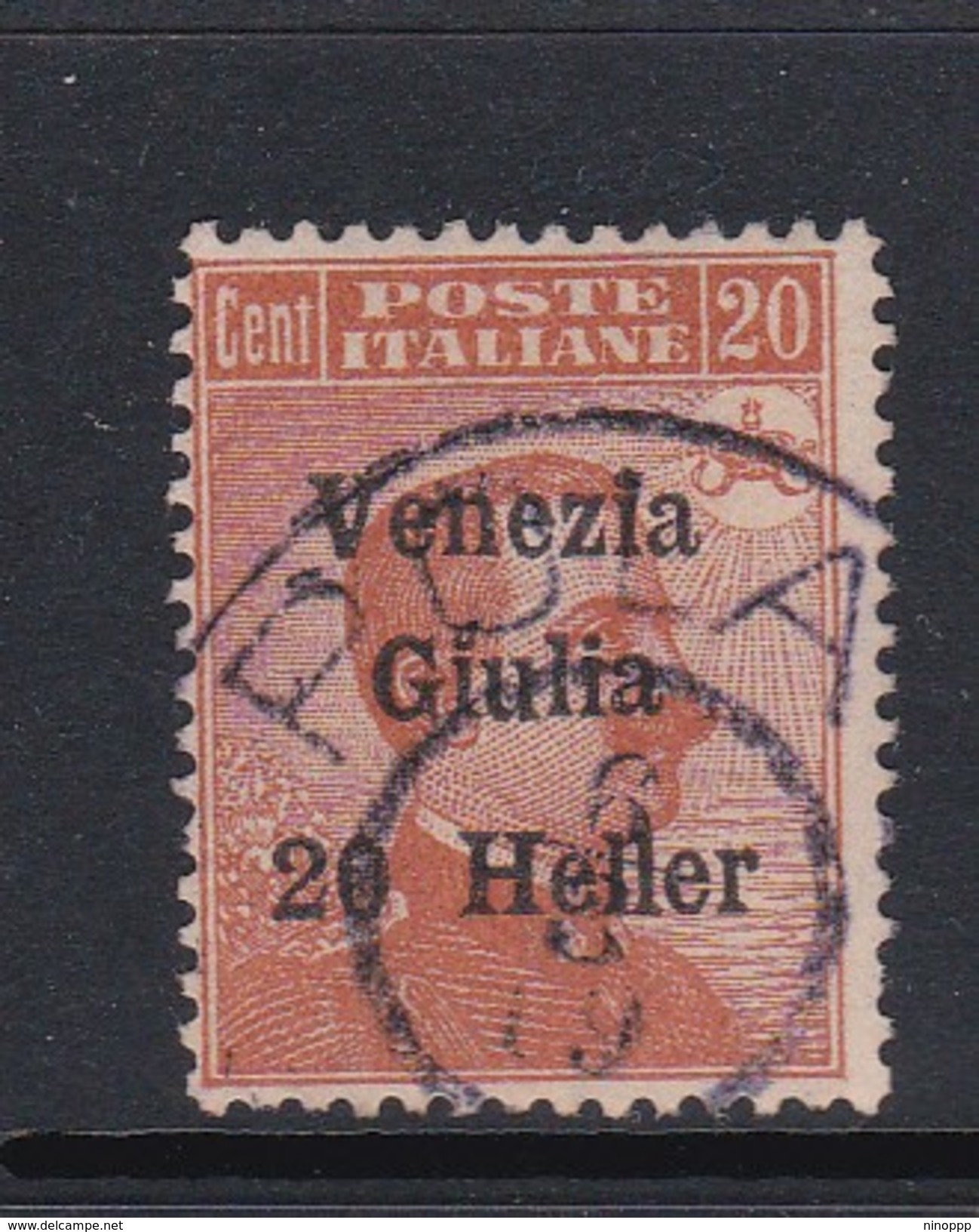 Venezia Giulia N32 1918 Italian Stamps Overprinted 20h On 20c Brown Orange  Used - Austrian Occupation