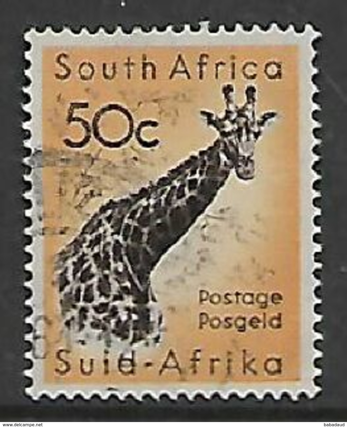 South Africa 1961, New Currency, 50 Cents, Giraffe, Used - Gebraucht