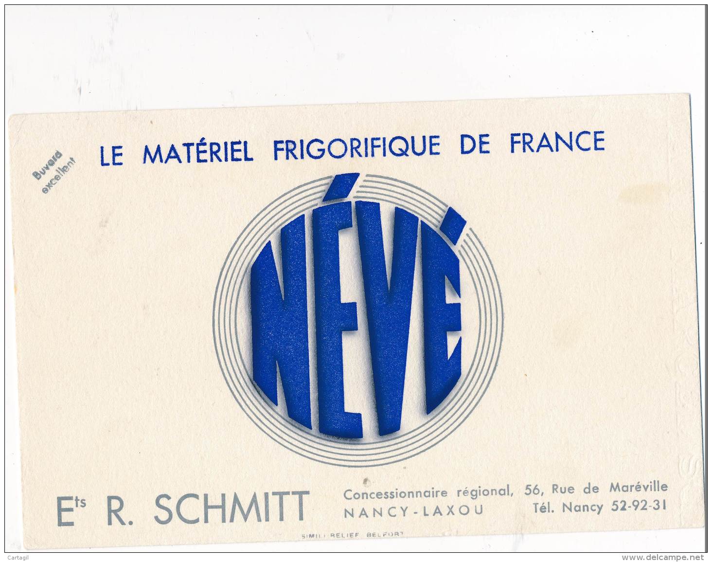 AC - B2688- NEVE Nancy ( Non Utilisé) - F