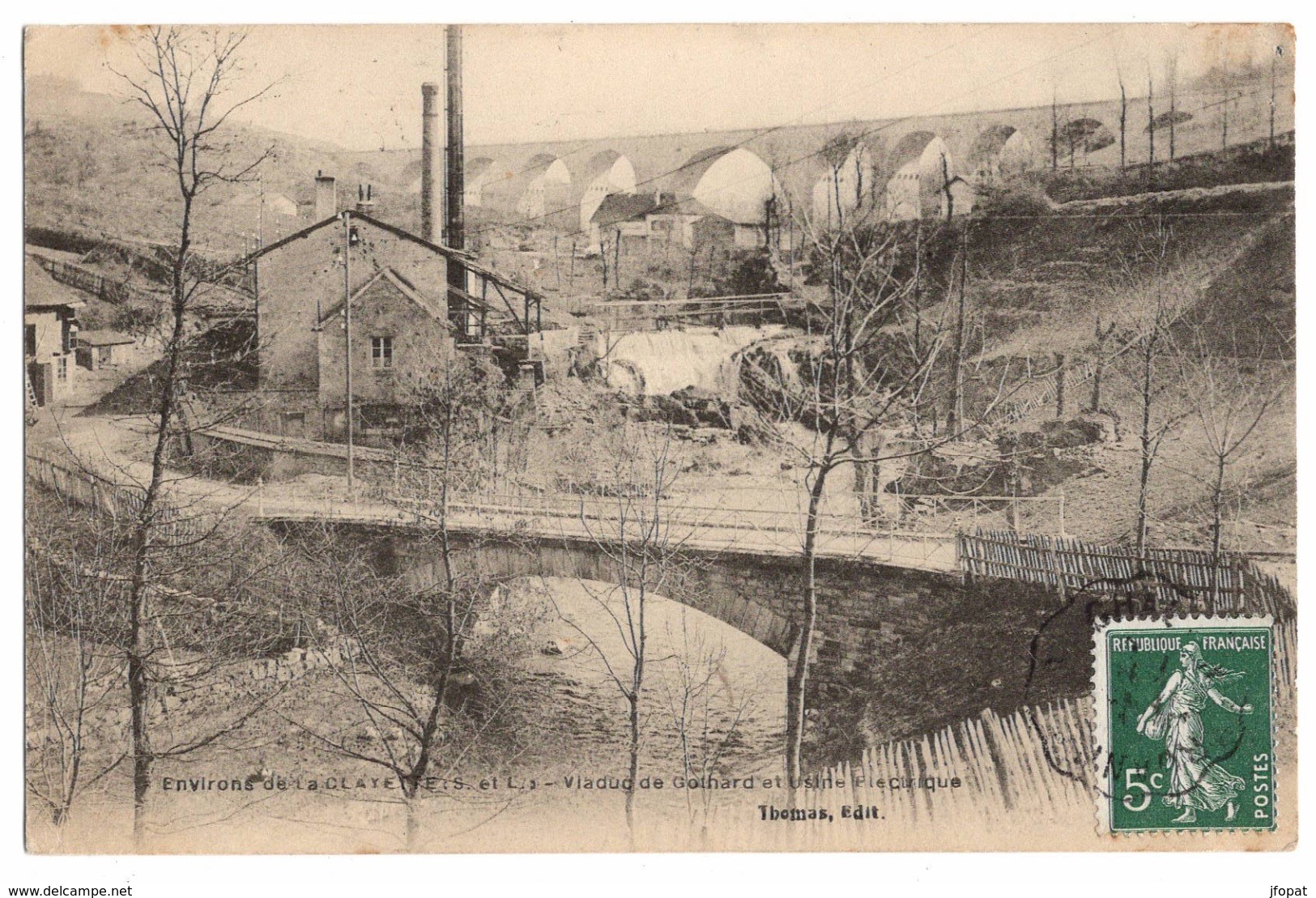 71 SAONE ET LOIRE - LA CLAYETTE Environs, Viaduc De Gothard Et Usine éléectrique - Autres & Non Classés