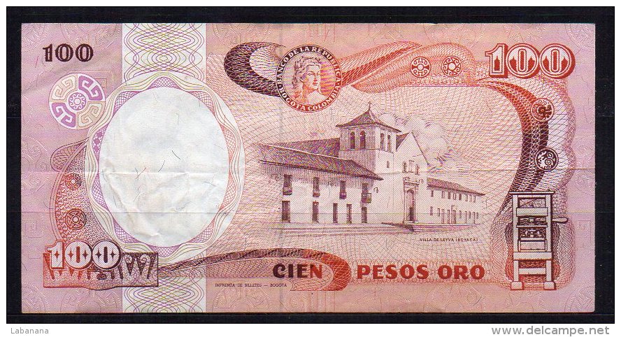 550-Colombie Billet De 100 Pesos Oro 1985 - 968 - Colombie