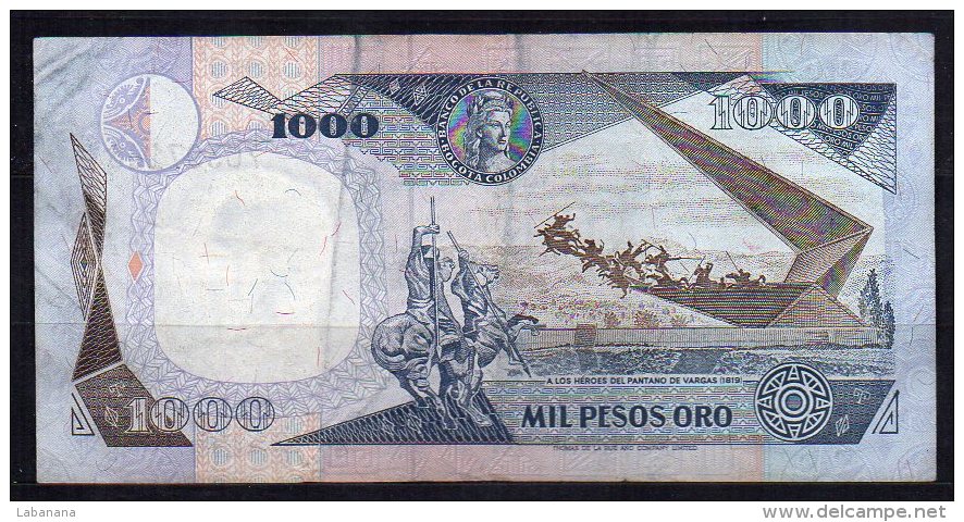 551-Colombie Billet De 1000 Pesos Oro 1984 - 703 - Colombia