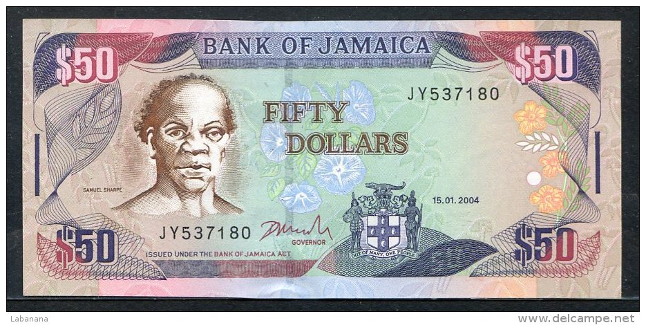 443-Jamaïque Billet De 50 Dollars 2004 JY537 Neuf - Jamaique