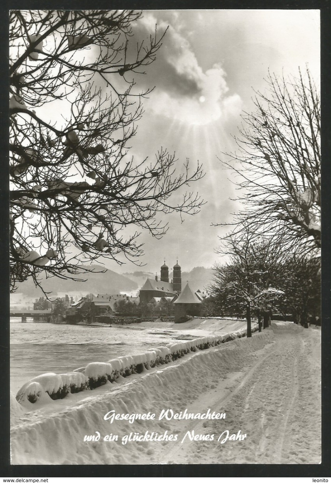 BAD SÄCKINGEN Am Rhein Waldshut Gesegnete Weihnachten Glückliches Neues Jahr 1993 - Bad Saeckingen