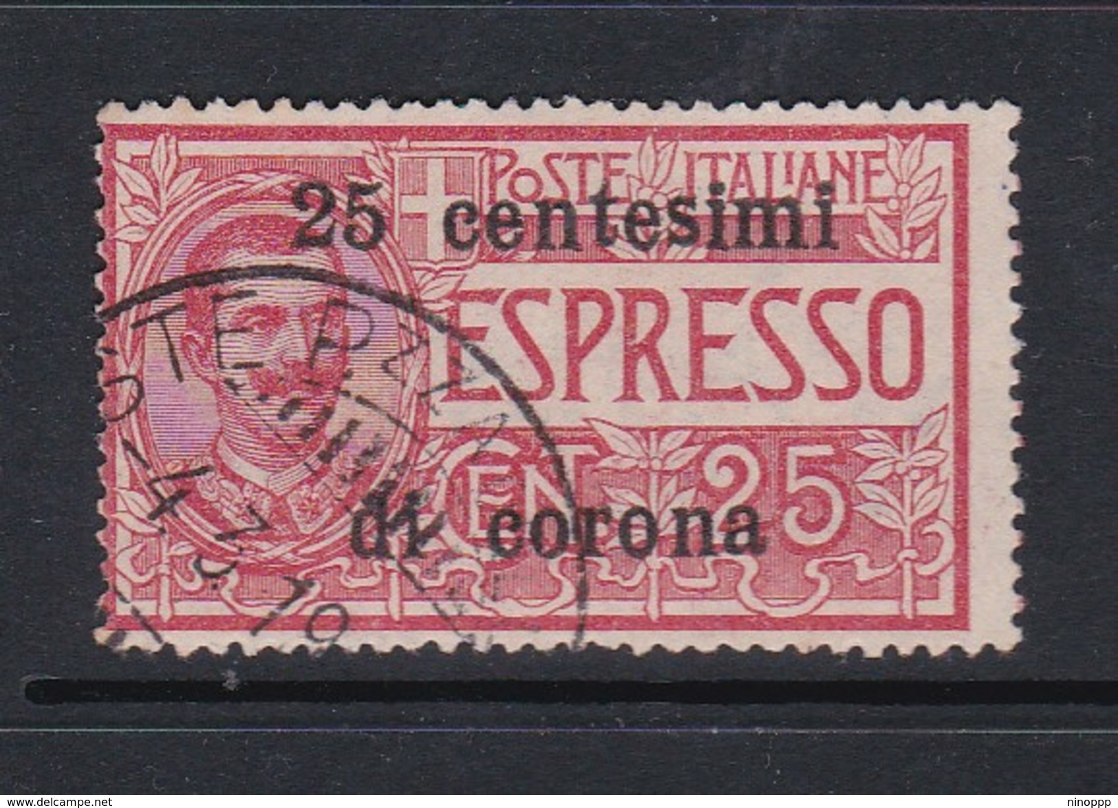 Venezia Giulia NE2 1919 Italian Stamps Overprinted 25c On 25c Rose Used - Austrian Occupation