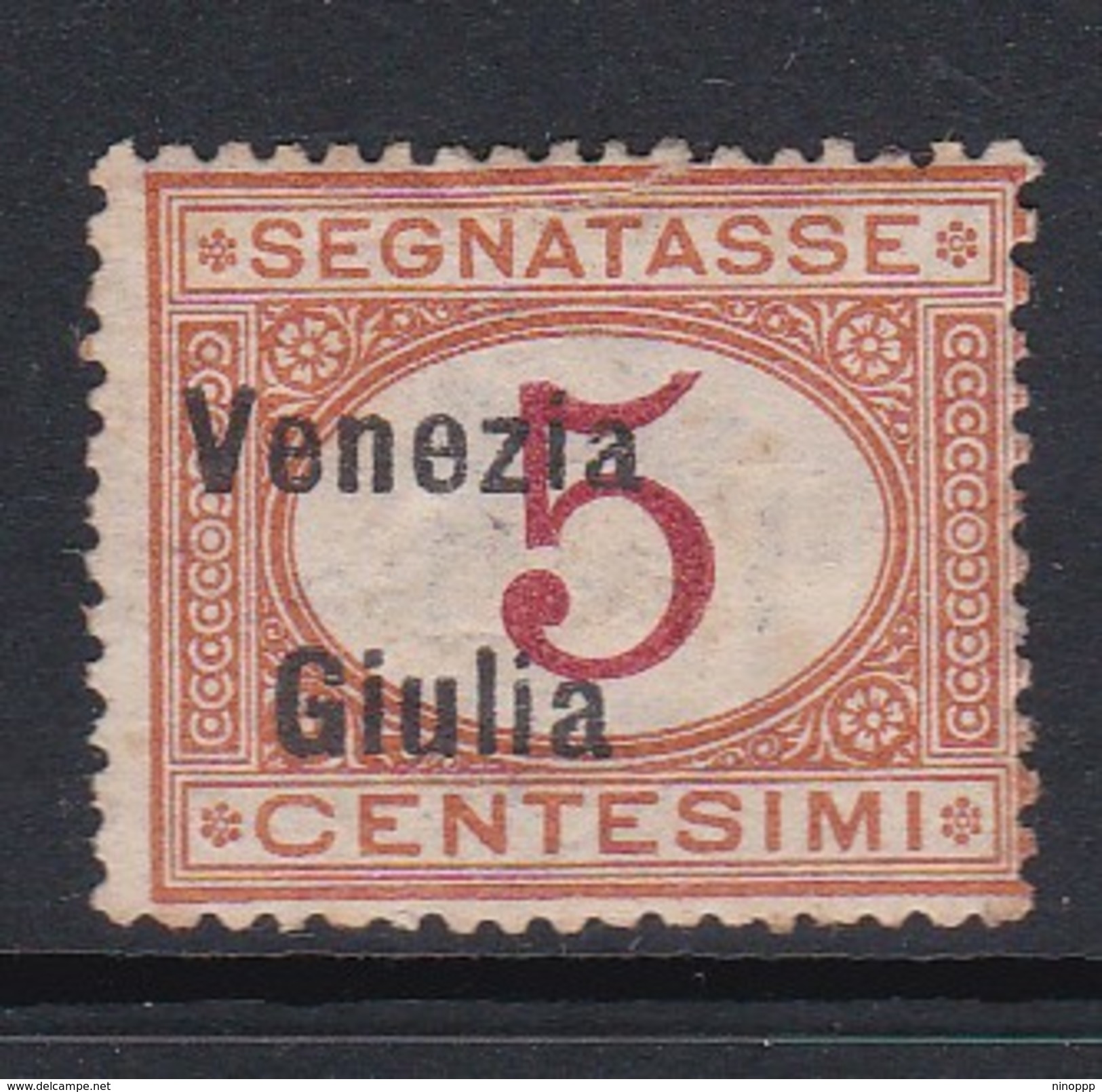 Venezia Giulia NJ1 1918 Italian Stamps Overprinted Postage Due 5c Orange And Carmine Mint Hinged - Austrian Occupation