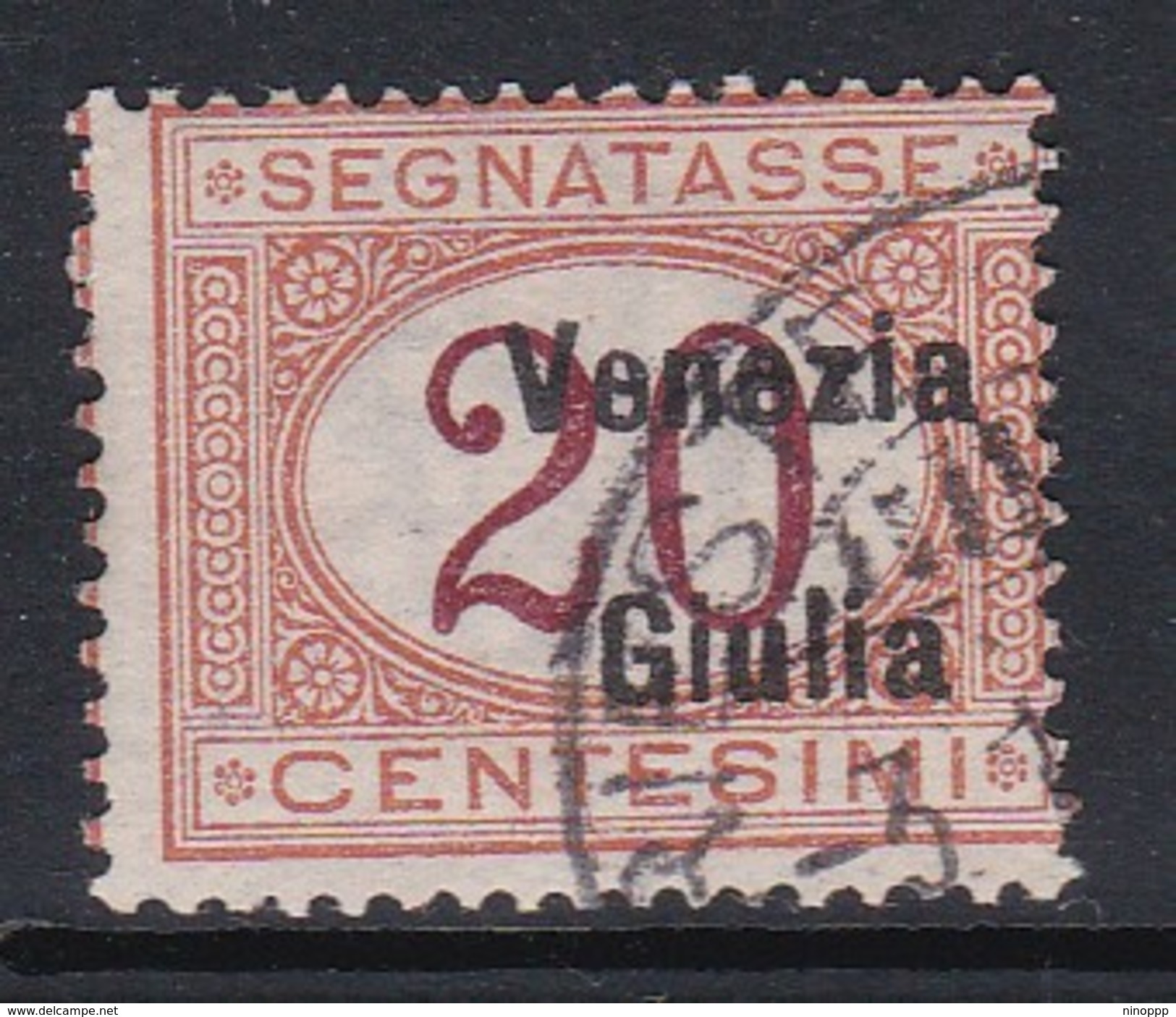 Venezia Giulia NJ3 1918 Italian Stamps Overprinted Postage Due 20c Orange And Carmine Used - Austrian Occupation