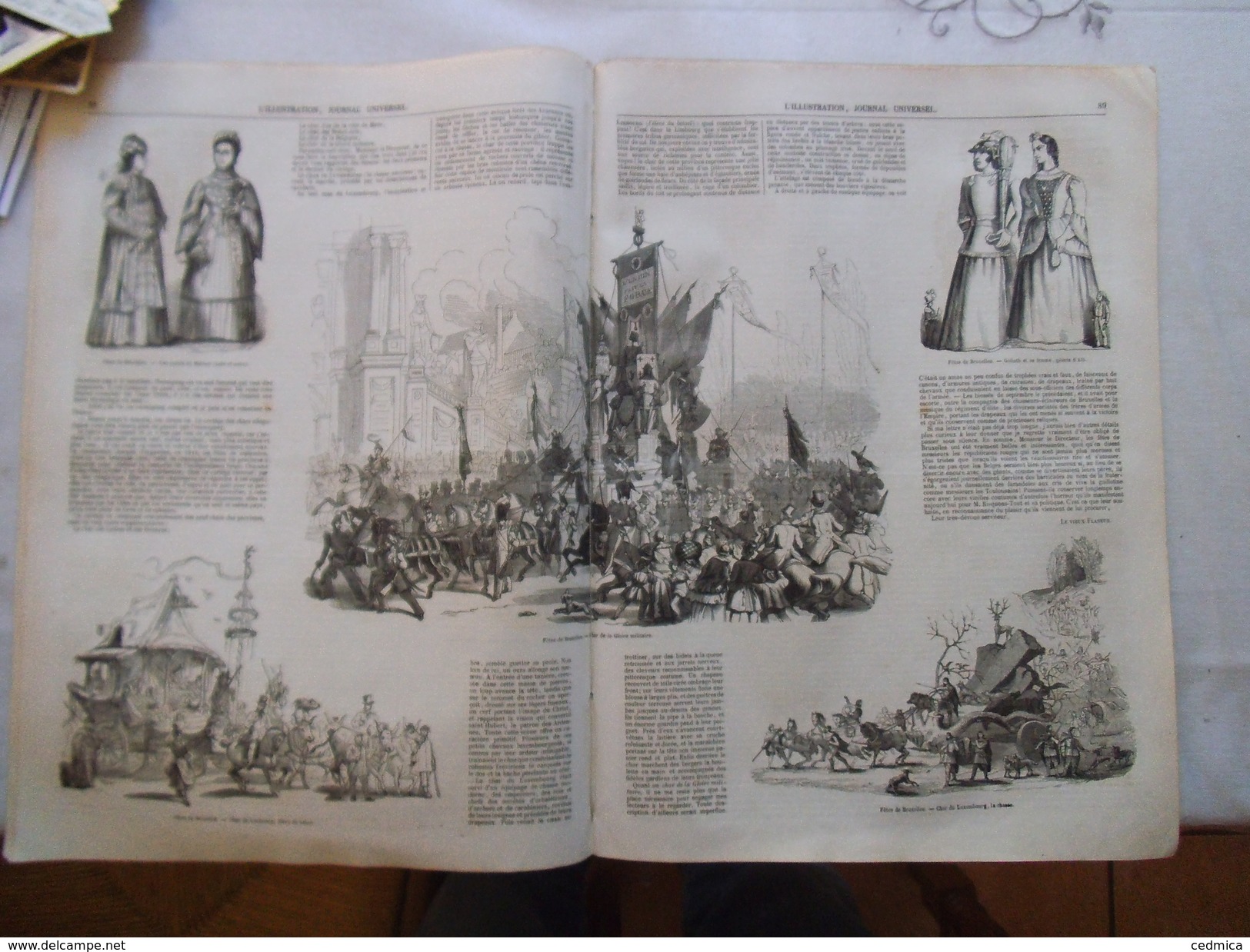 L'ILLUSTRATION JOURNAL UNIVERSEL N°293 7 OCTOBRE 1848 INSURRECTION DE FRANCFORT-FÊTES DE BRUXELLES-LA RENTREE DES CLASSE - Riviste - Ante 1900