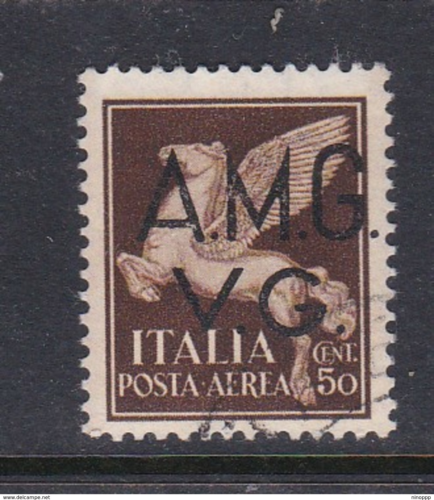 Venezia Giulia And Istria  A.M.G.V.G. Air Mail A 1 1945 Air Post 50c Brown Used - Used