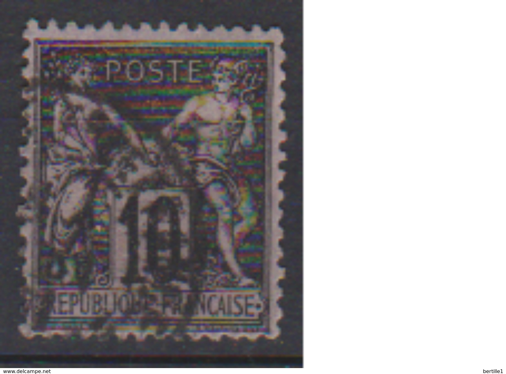 FRANCE      N° YVERT  :    89     ( 3 )    OBLITERE - 1876-1898 Sage (Type II)