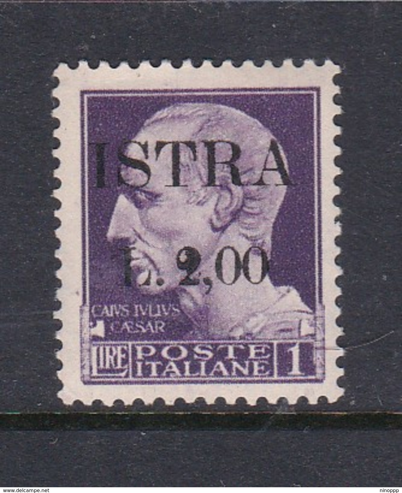 Venezia Giulia And Istria  S 36 1945  2 Lira On 1 Lia Violet Mint Hinged - Occ. Yougoslave: Istria