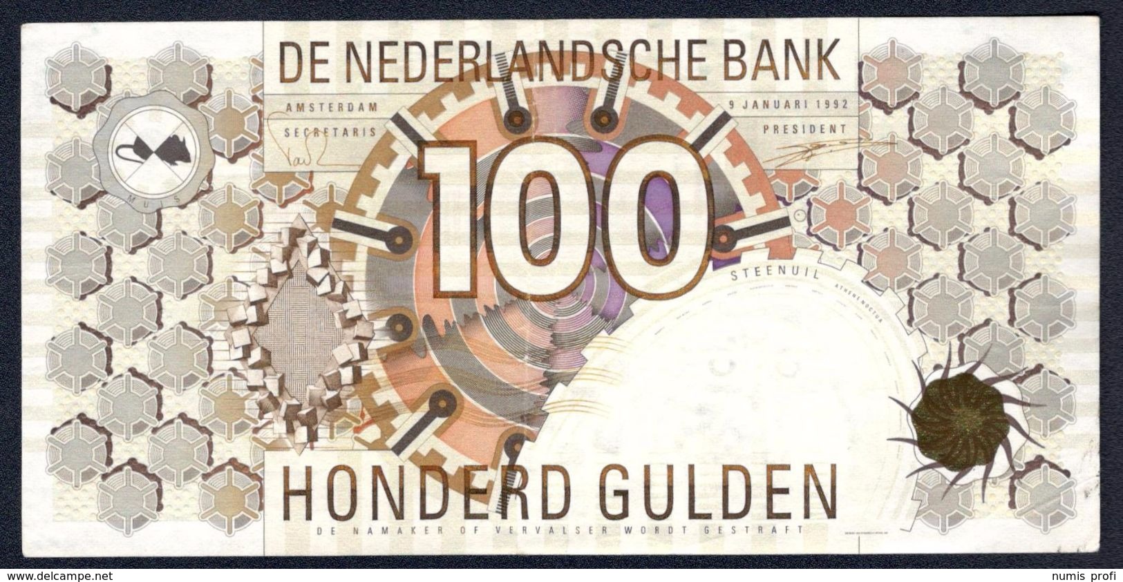 Netherlands - 100 Gulden 1992 - P101(2) - 100 Gulden