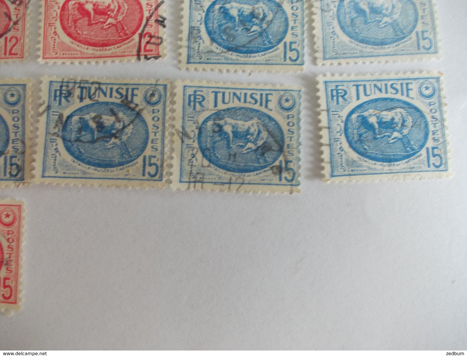 TIMBRE Tunisie 370 374 368 376 377 379 Ou 381 380 Valeur Mini 36.30 &euro; - Sonstige & Ohne Zuordnung