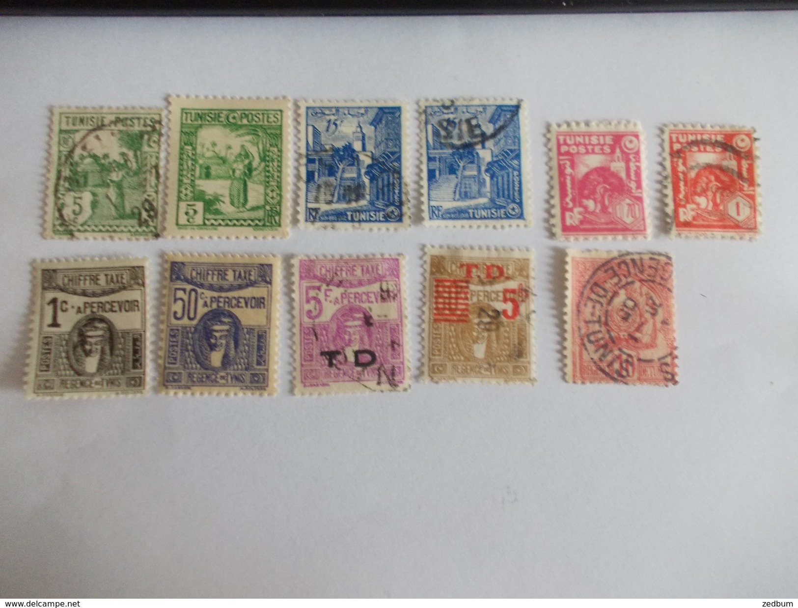 TIMBRE Tunisie 256 253 60 375 53 45 37 164 23 Valeur Mini 5.60 &euro; - Andere & Zonder Classificatie