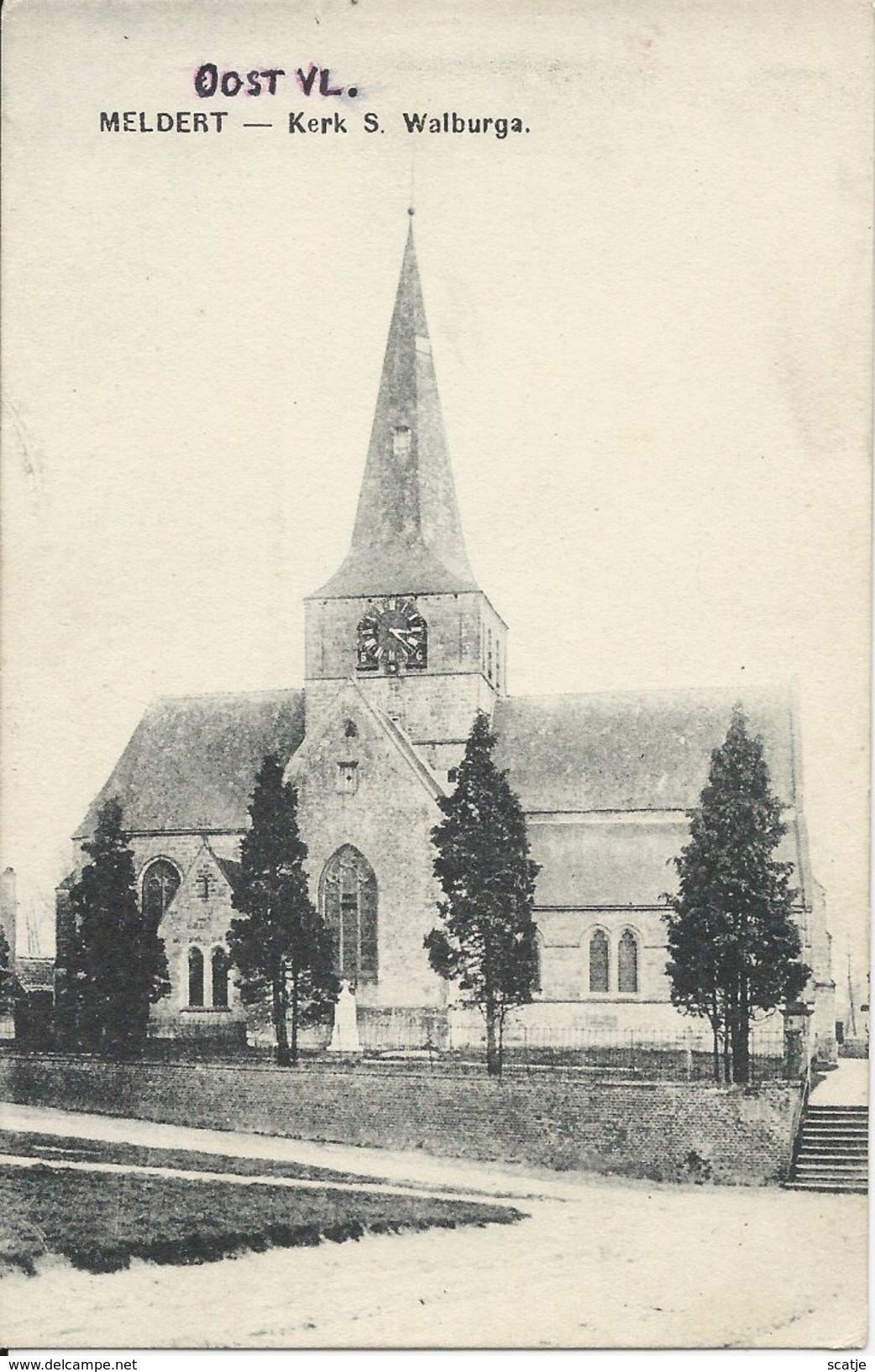 Meldert   -   Kerk S.  Walburga - Högaarden