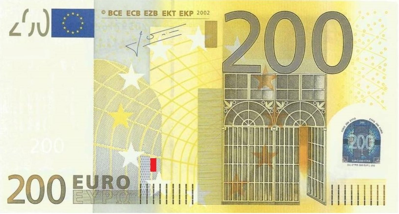 EURO GERMANY 200 X TRICHET E001 A1 UNC - 200 Euro