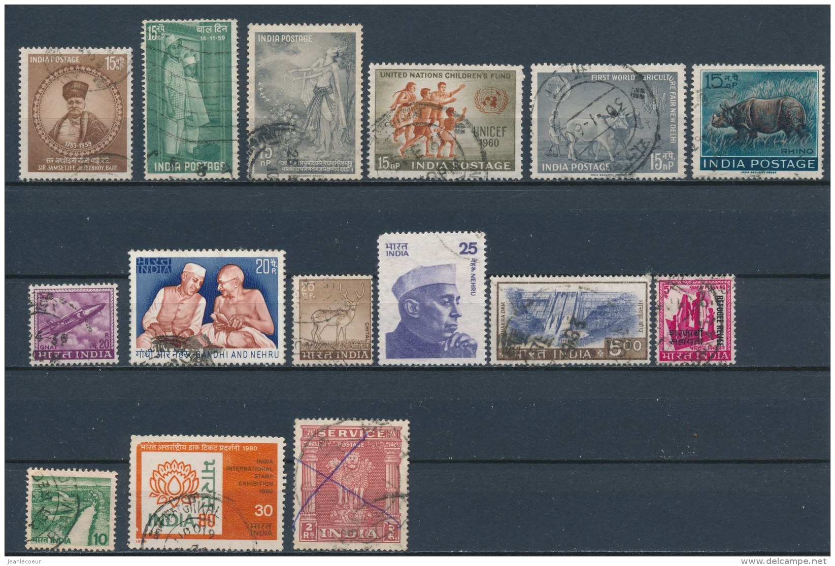 India/Inde/Indien 19471979 31x (Gebr/used/obl/o)(2637) - Collections, Lots & Séries