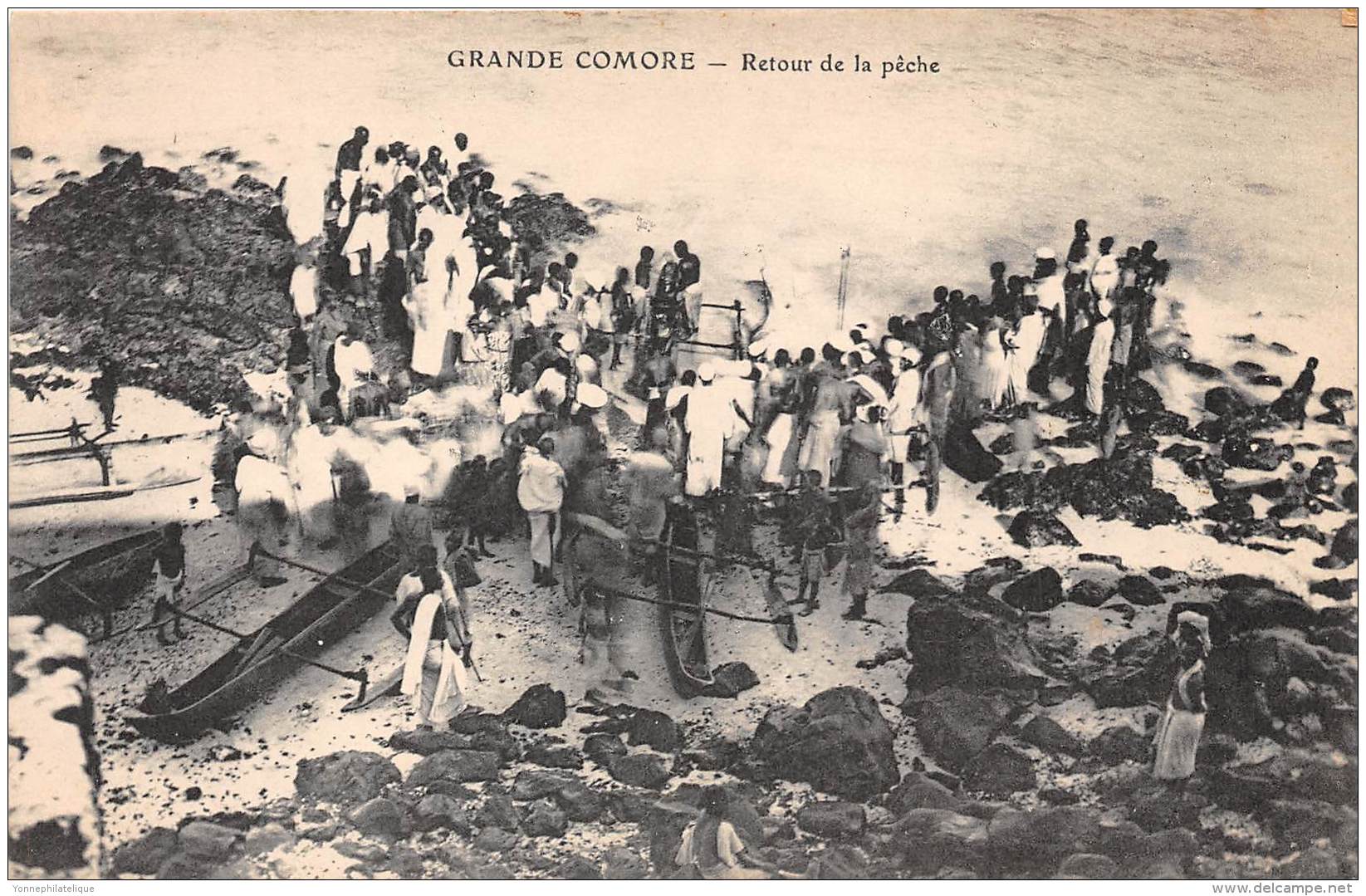 COMORES - H / Retour De Pêche - Beau Cliché Animé - Comorre