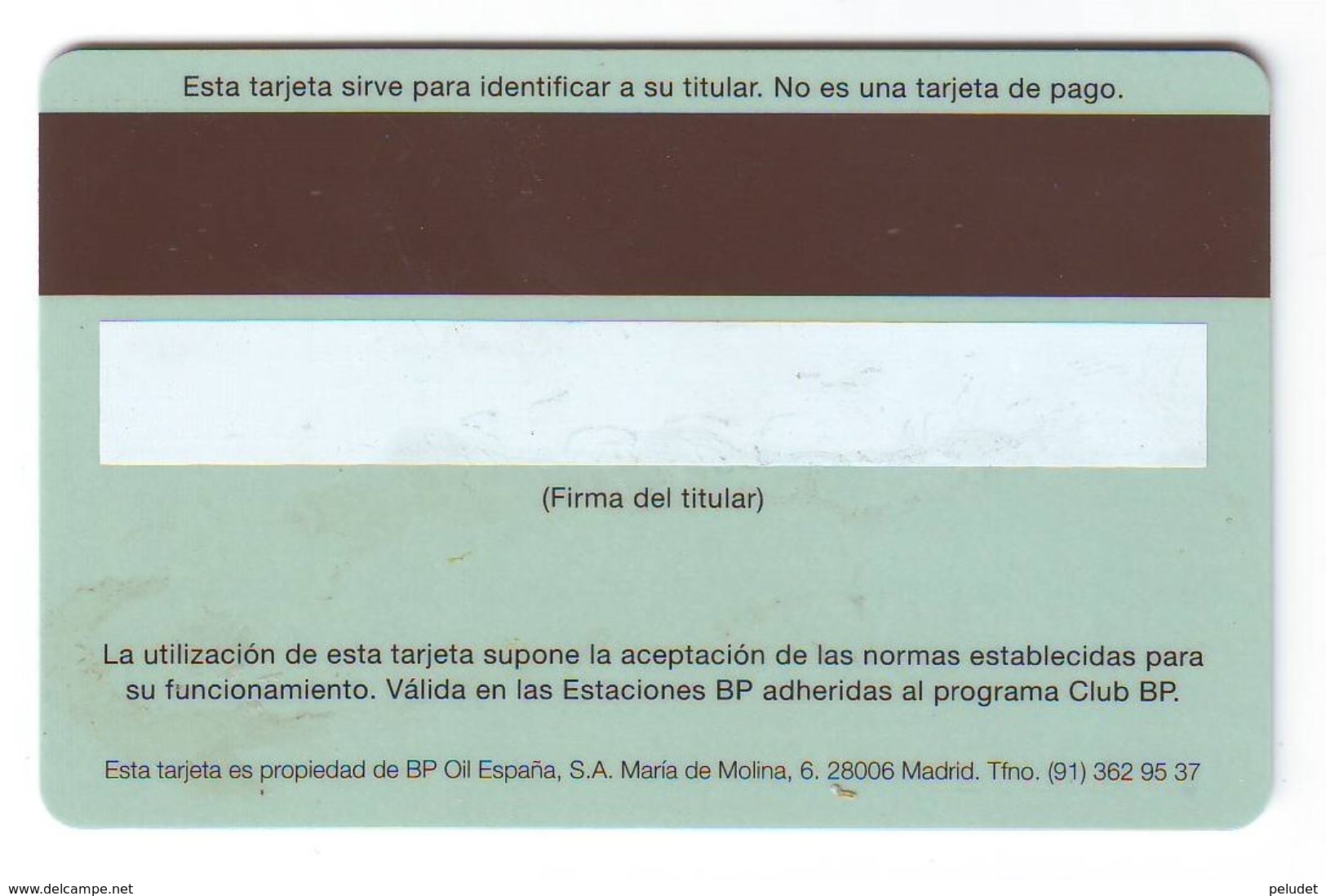 Card Carte BP - Club BP - Spain - Year ???? - Other & Unclassified